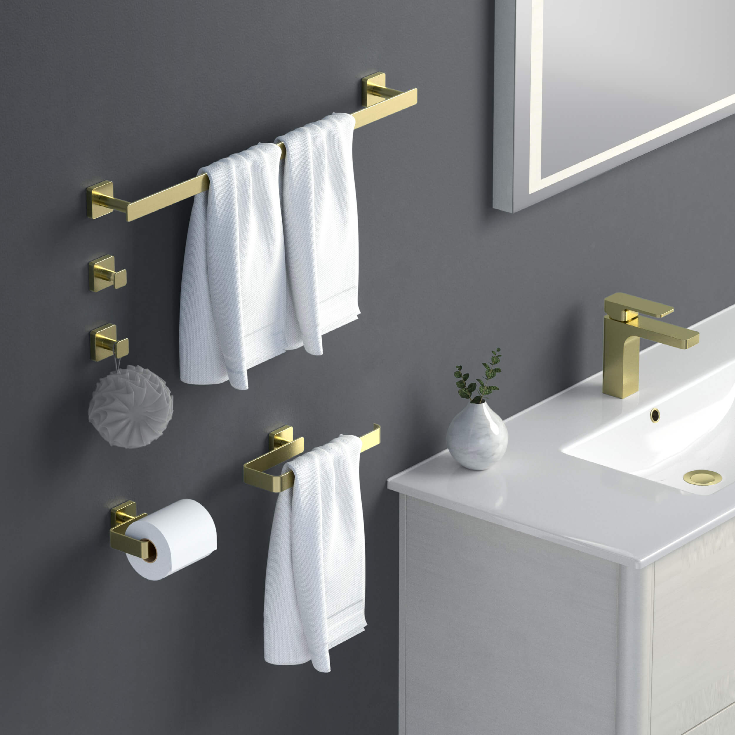 Blaze 5-Piece Bathroom Hardware Set - C-KBA16-5