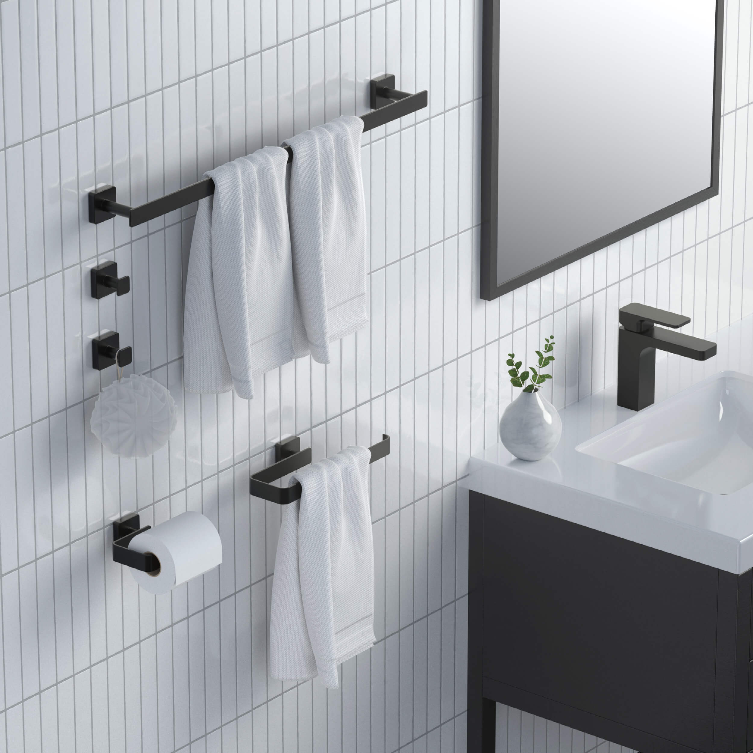 Blaze 5-Piece Bathroom Hardware Set - C-KBA16-5