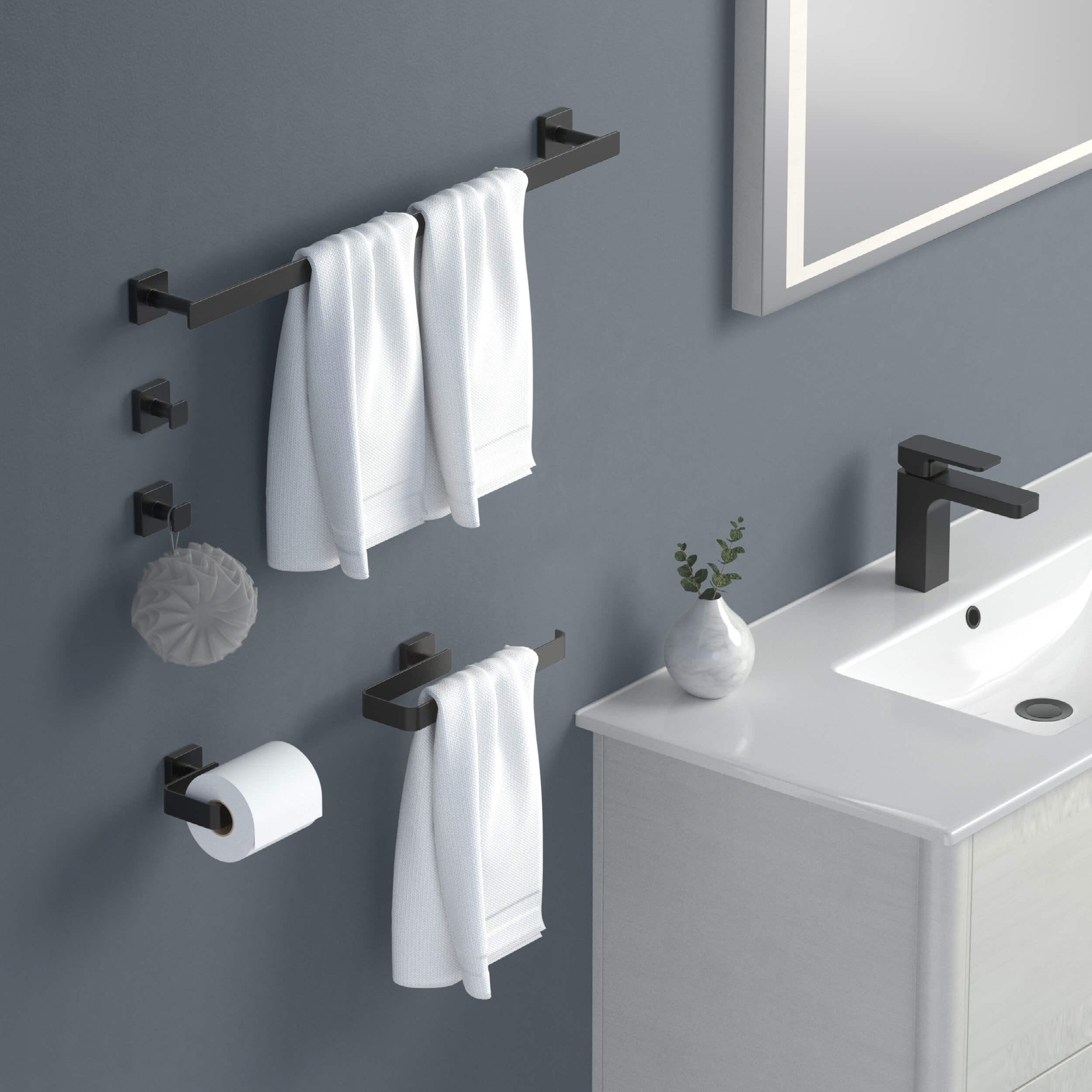 Blaze 5-Piece Bathroom Hardware Set - C-KBA16-5