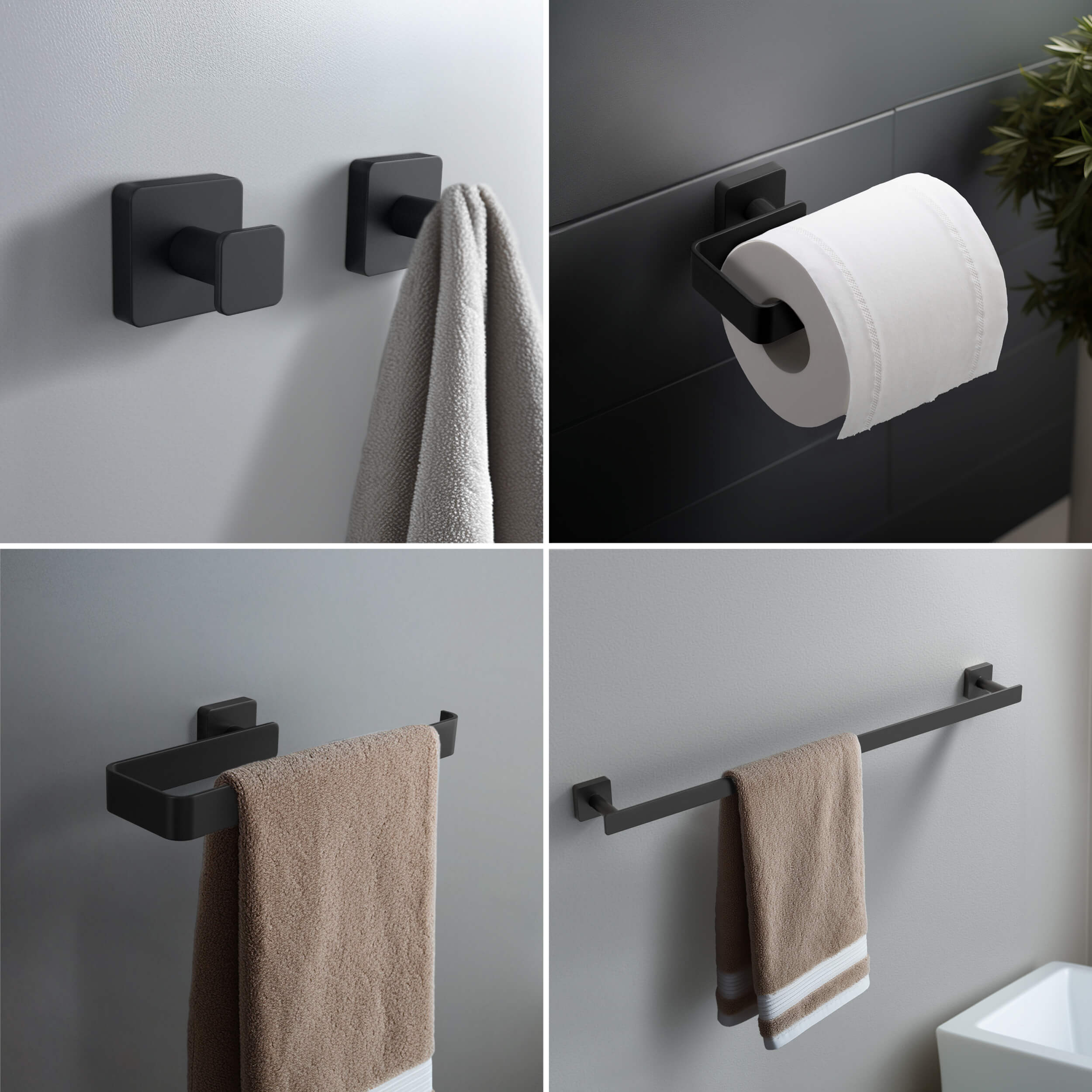 Blaze 5-Piece Bathroom Hardware Set - C-KBA16-5