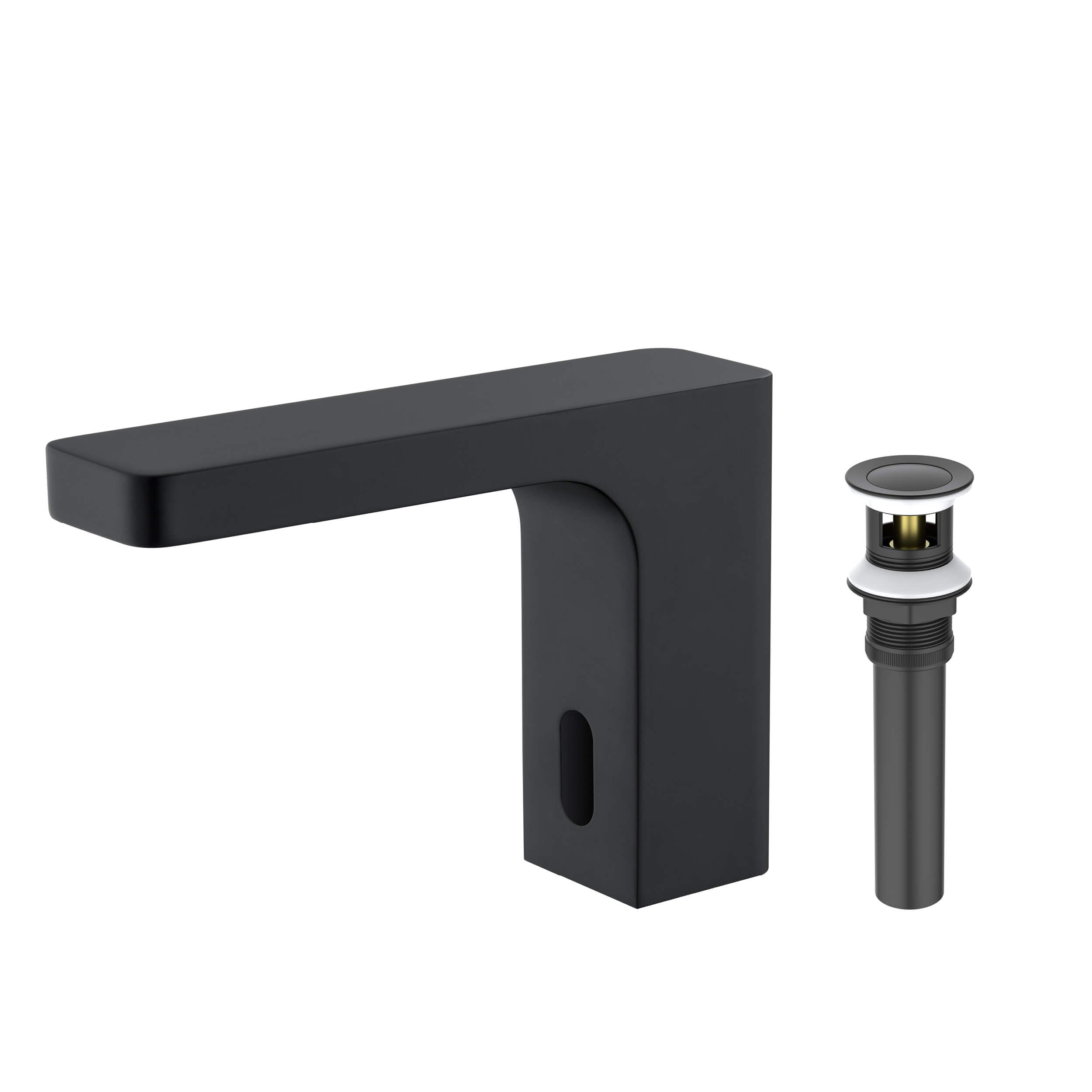 Blaze Touchless Bathroom Vanity Sink Faucet with Pop-Up Drain — Plug-In or Battery Powered - C-KBF1030