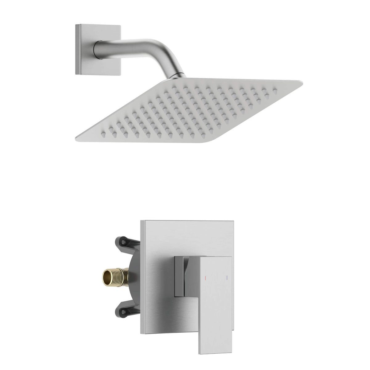 Cube Single Function Pressure Balanced Complete Shower Faucet Set - KSF4017