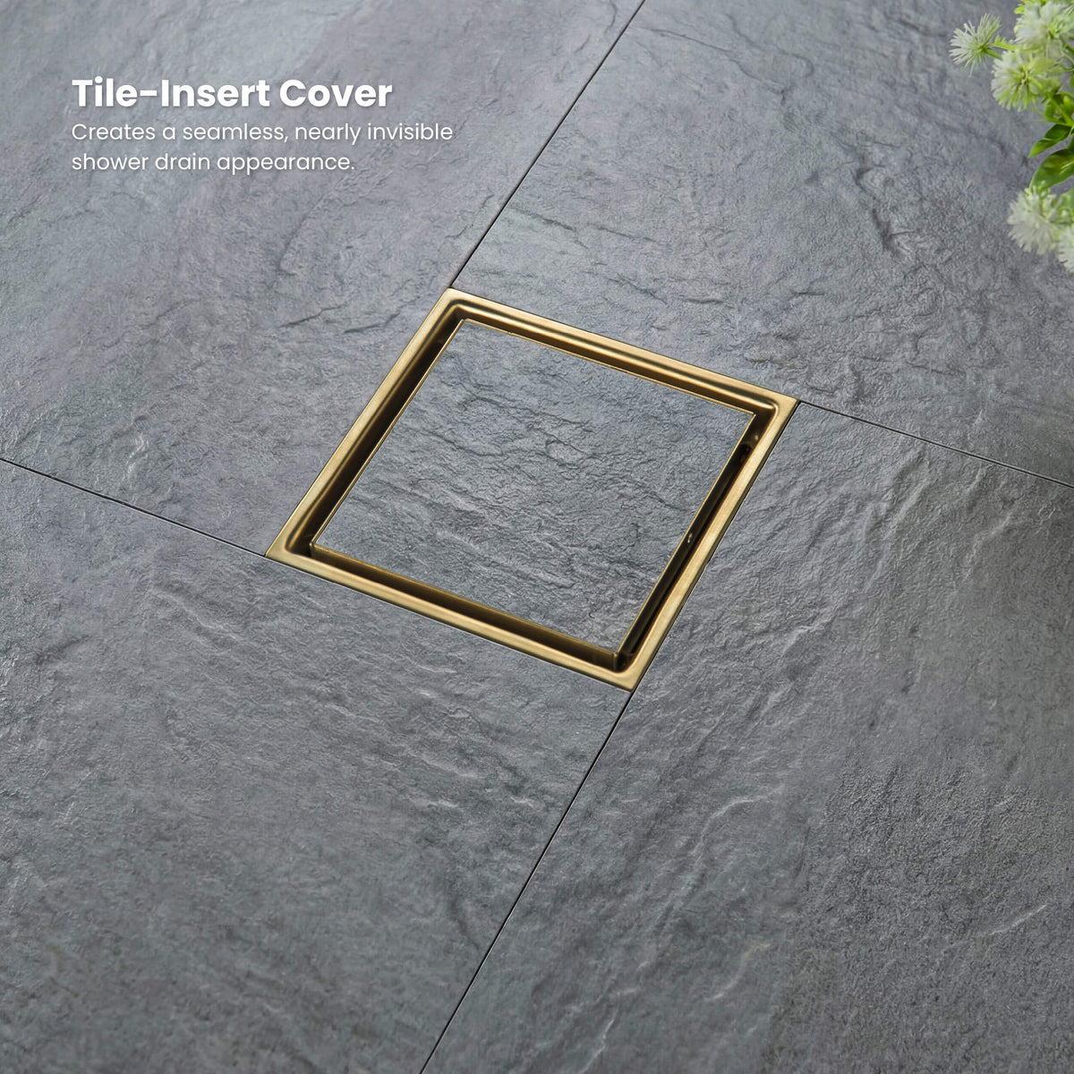 6 inch Square Reversible Tile-In Shower Drain - KFD0601