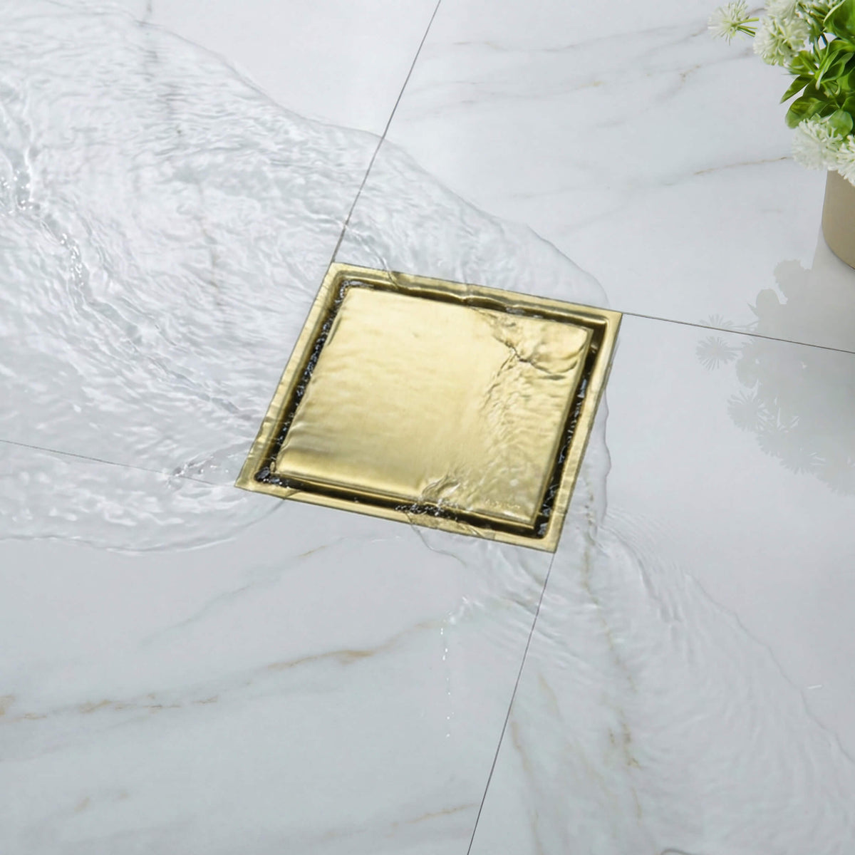 6 inch Square Reversible Tile-In Shower Drain - KFD0601
