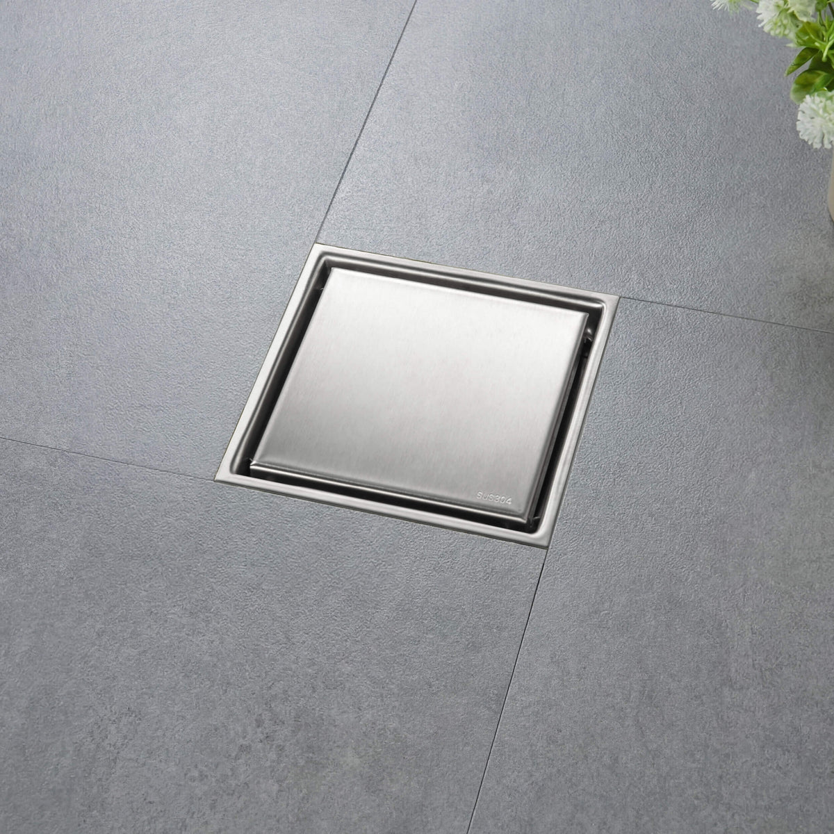 6 inch Square Reversible Tile-In Shower Drain - KFD0601