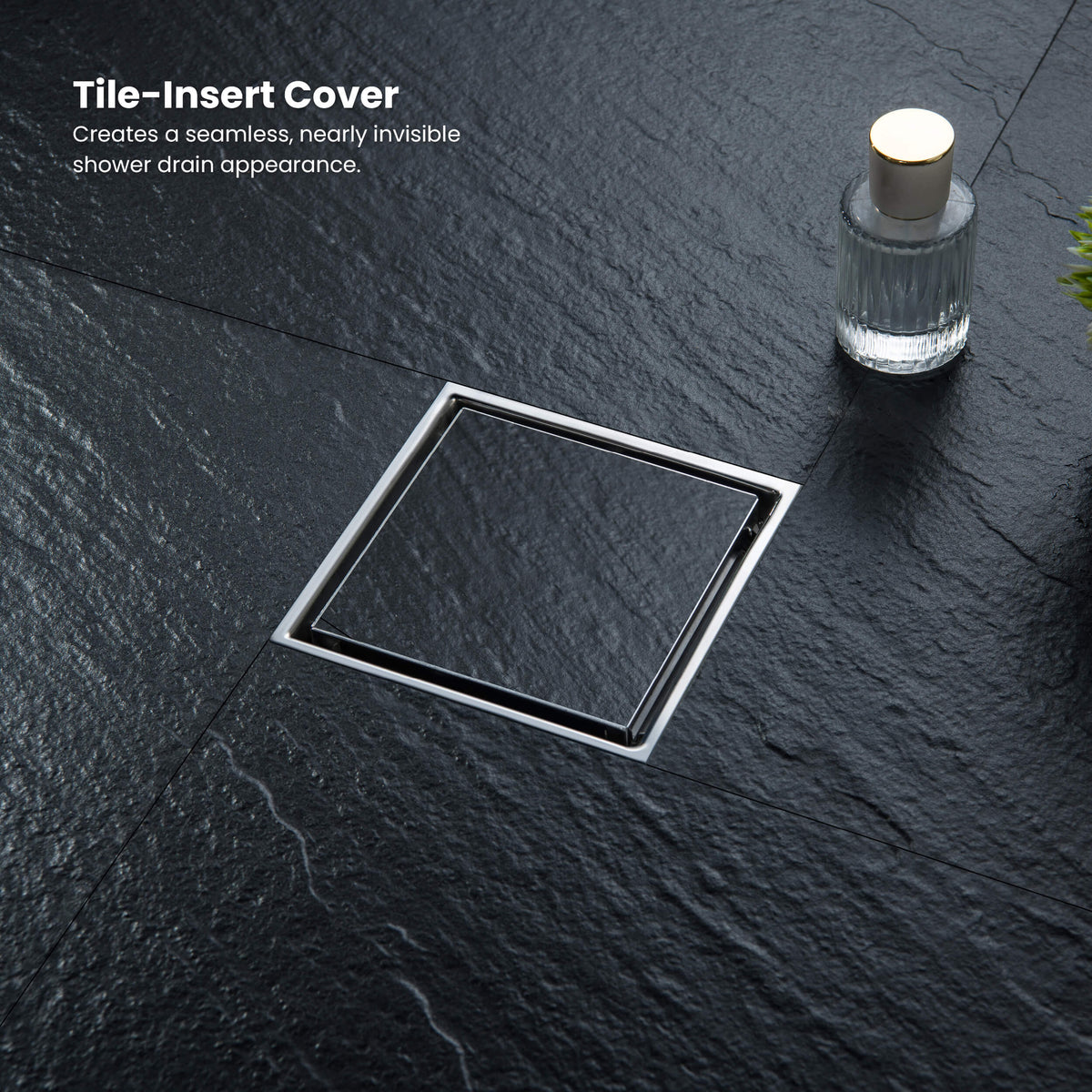 6 inch Square Reversible Tile-In Shower Drain - KFD0601