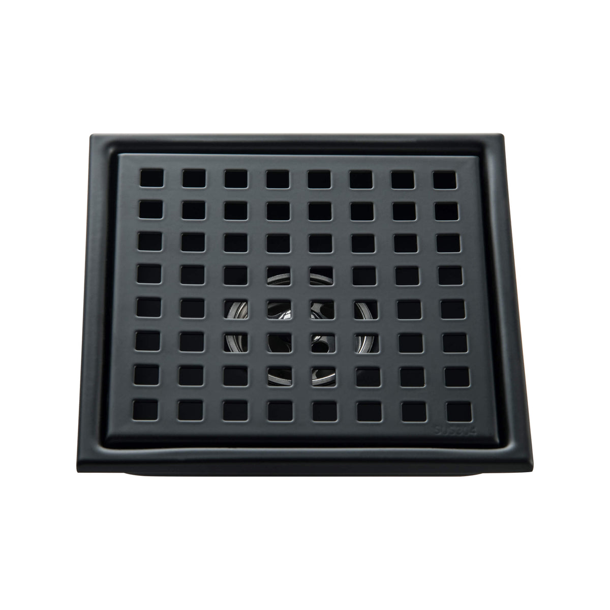 6 inch Square Shower Drain with Square Grid Grate - KFD0602