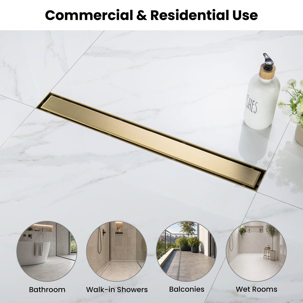 24 inch Tile-in Linear Shower Drain - KFD2401
