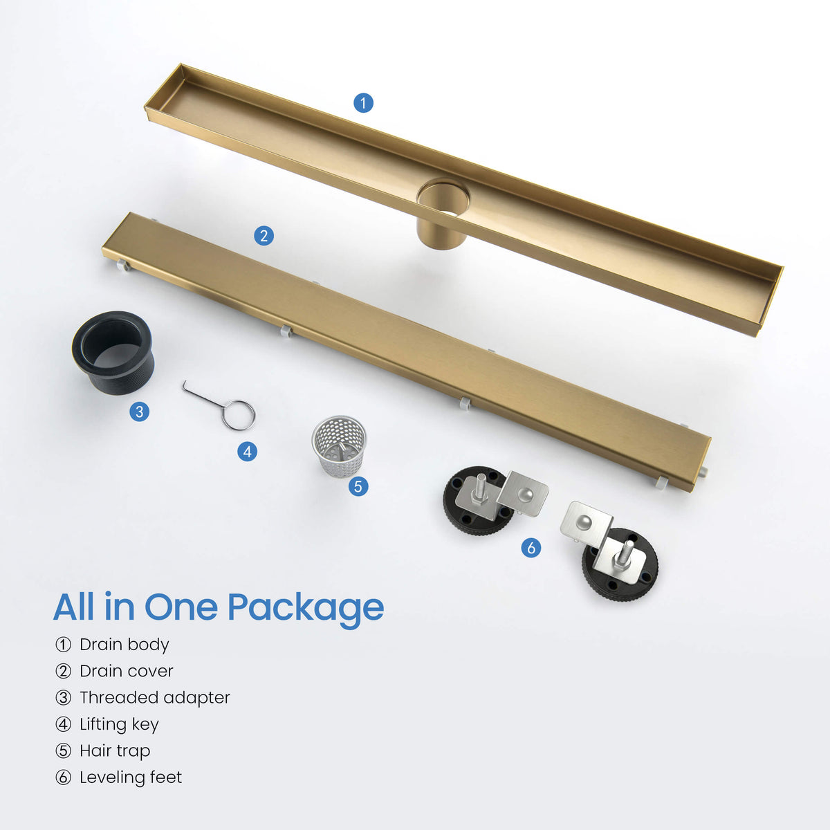 24 inch Tile-in Linear Shower Drain - KFD2401