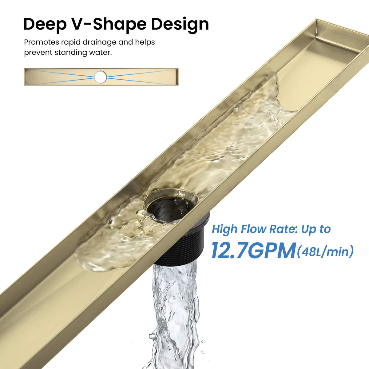 24 inch Tile-in Linear Shower Drain - KFD2401