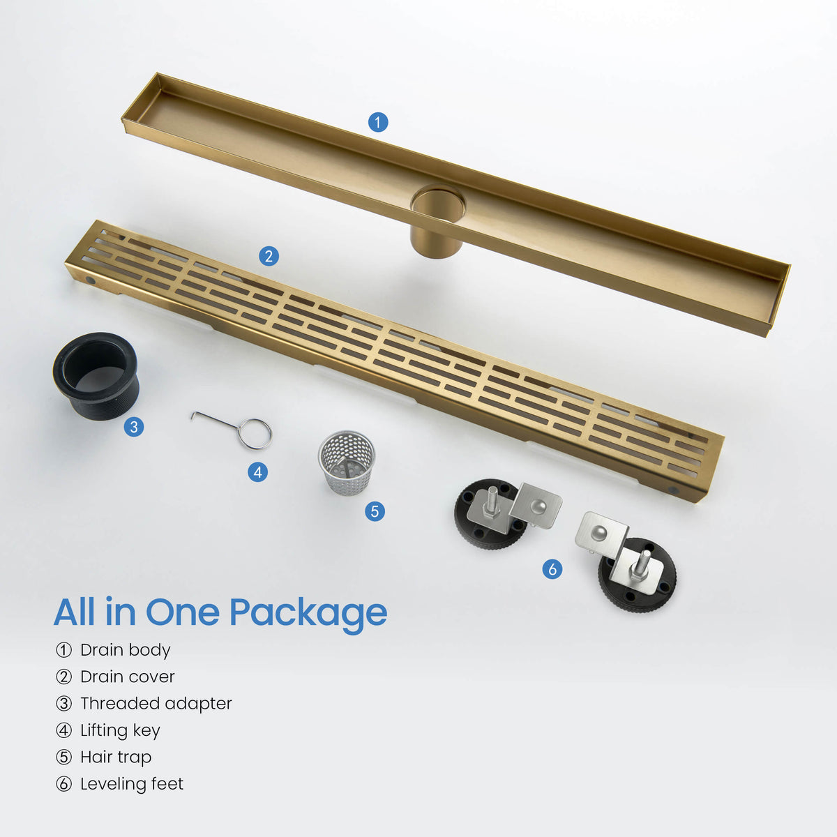 24 inch Linear Shower Drain - KFD2402