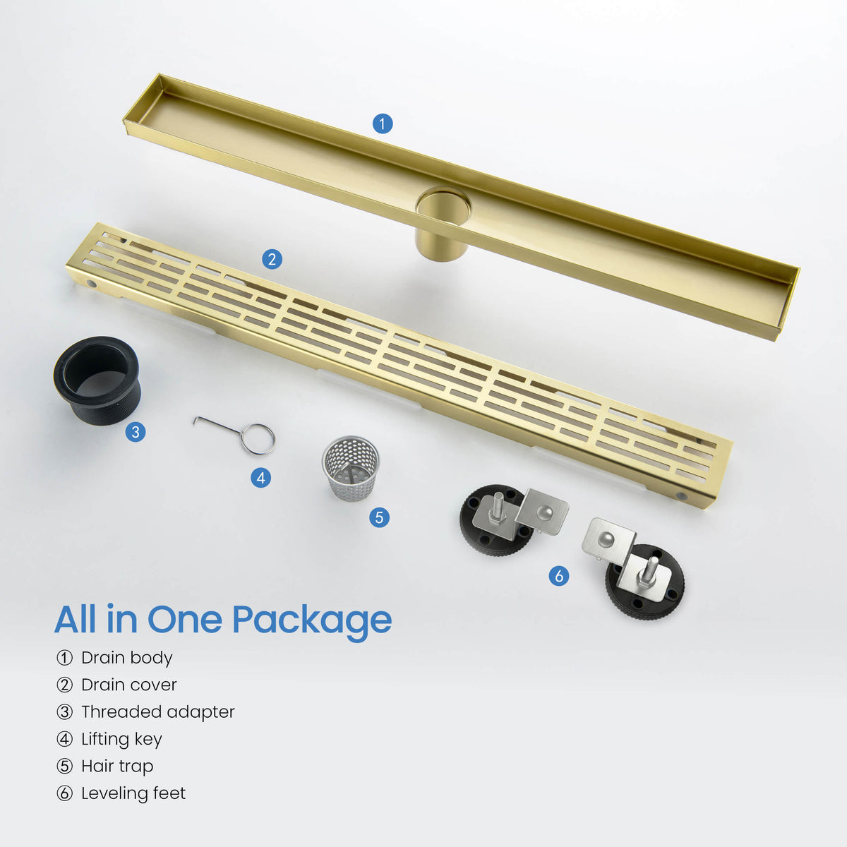 24 inch Linear Shower Drain - KFD2402
