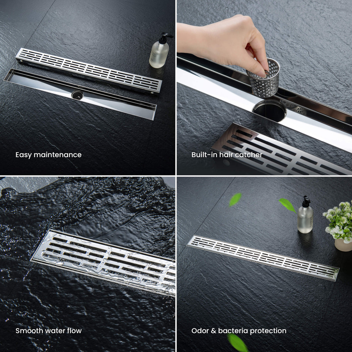 24 inch Linear Shower Drain - KFD2402