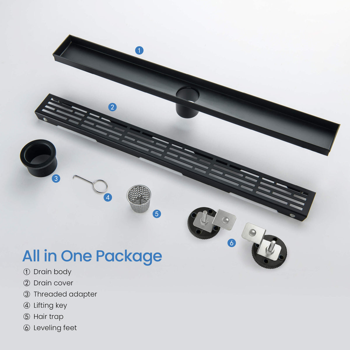 24 inch Linear Shower Drain - KFD2402