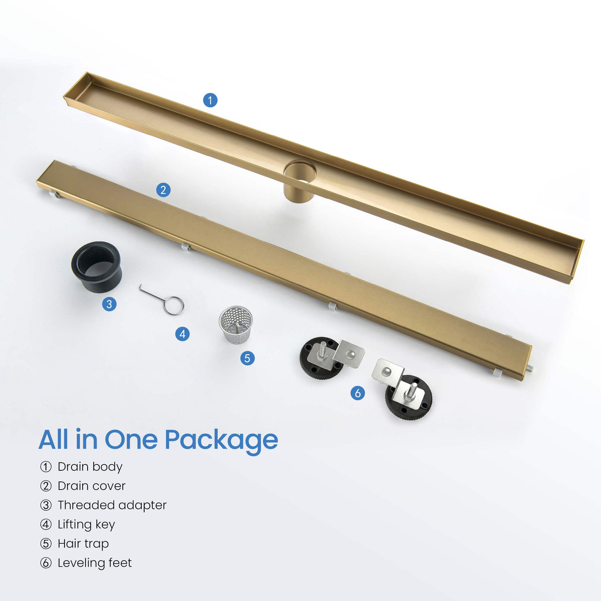 32 inch Tile-in Linear Shower Drain - KFD3201