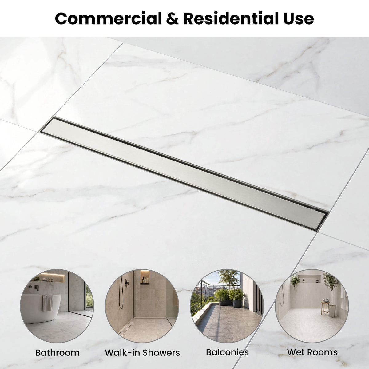 32 inch Tile-in Linear Shower Drain - KFD3201