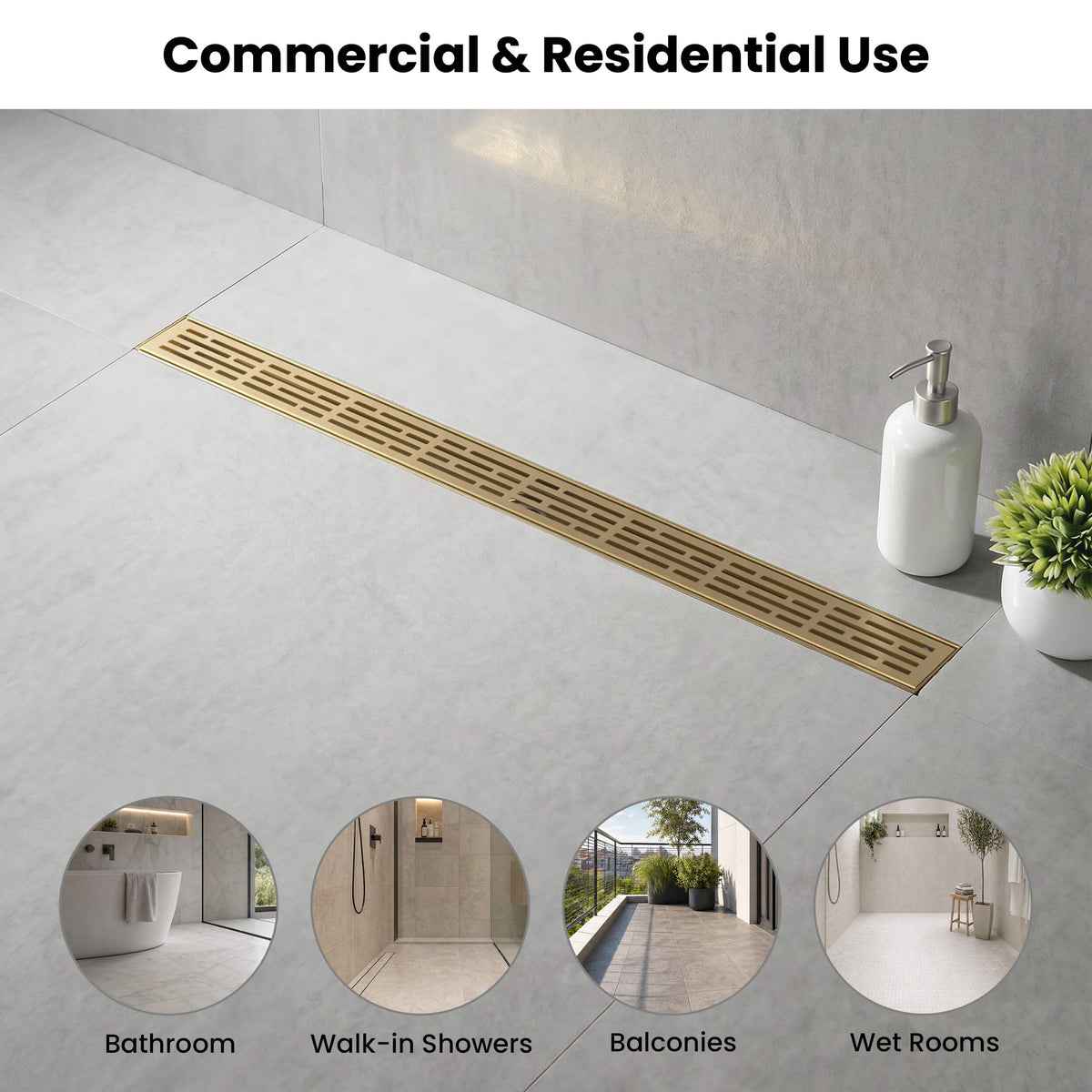 32 inch Linear Shower Drain - KFD3202