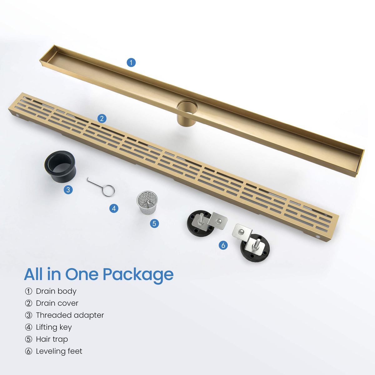 32 inch Linear Shower Drain - KFD3202