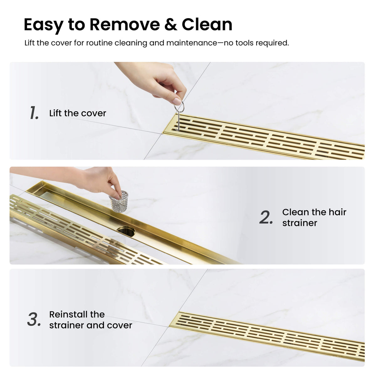 32 inch Linear Shower Drain - KFD3202
