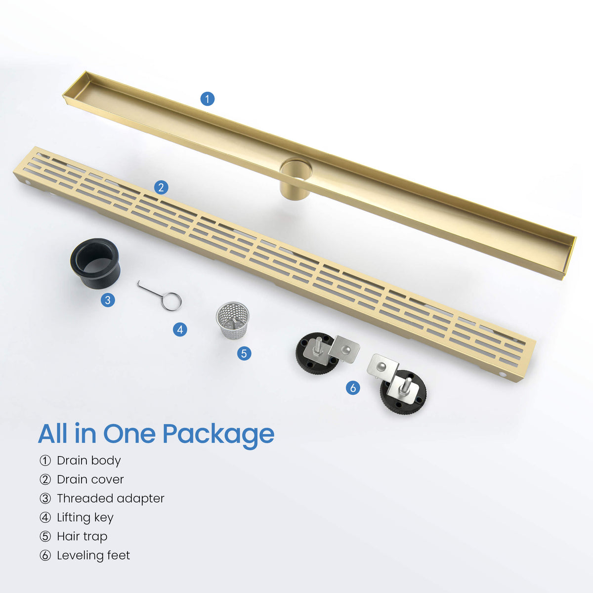 32 inch Linear Shower Drain - KFD3202