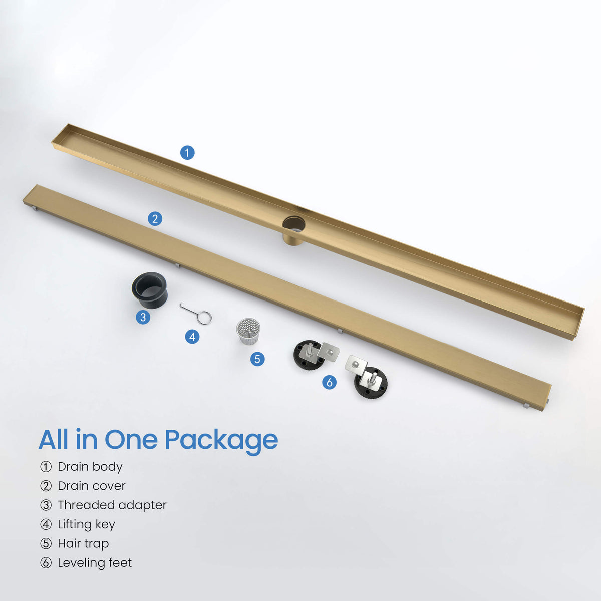 48 inch Tile-in Linear Shower Drain - KFD4801