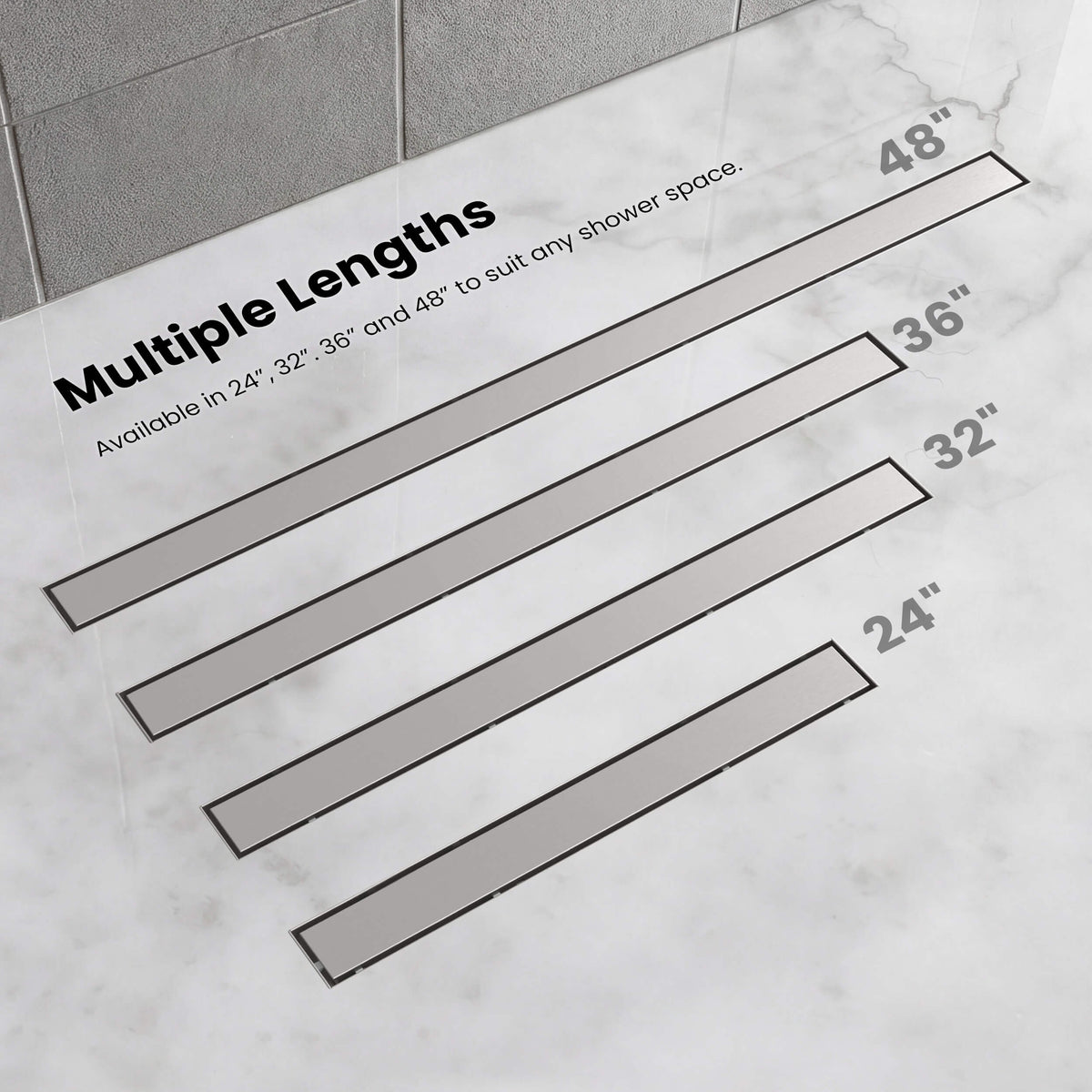 48 inch Tile-in Linear Shower Drain - KFD4801