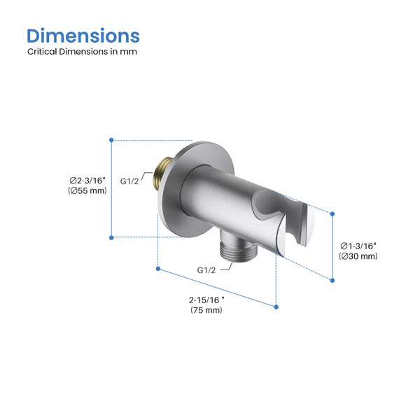 Circular Wall Mounted Handheld shower Holder - HSH102