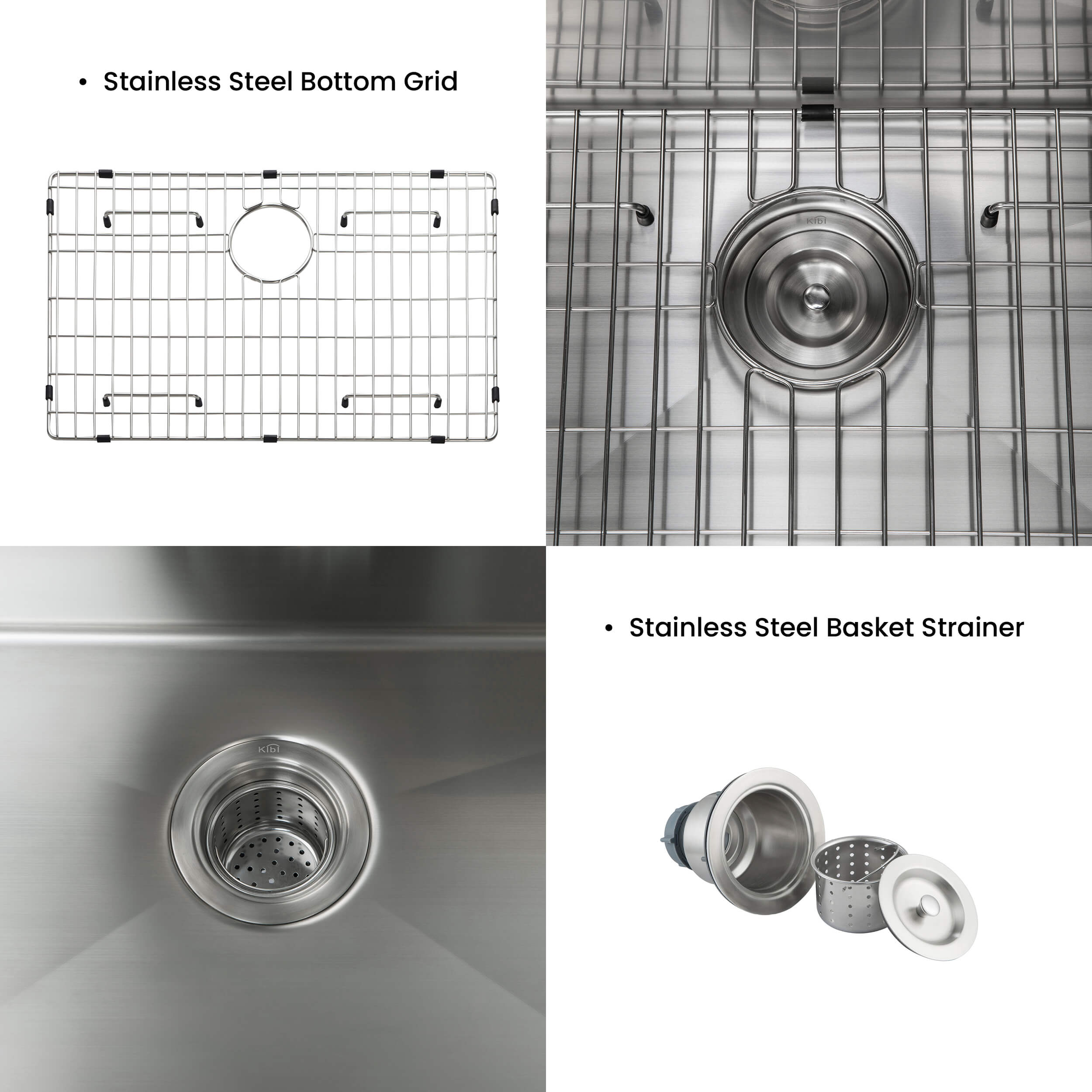 28″ Handcrafted Undermount Single Bowl 16 gauge Stainless Steel Kitchen Sink – K1-S28