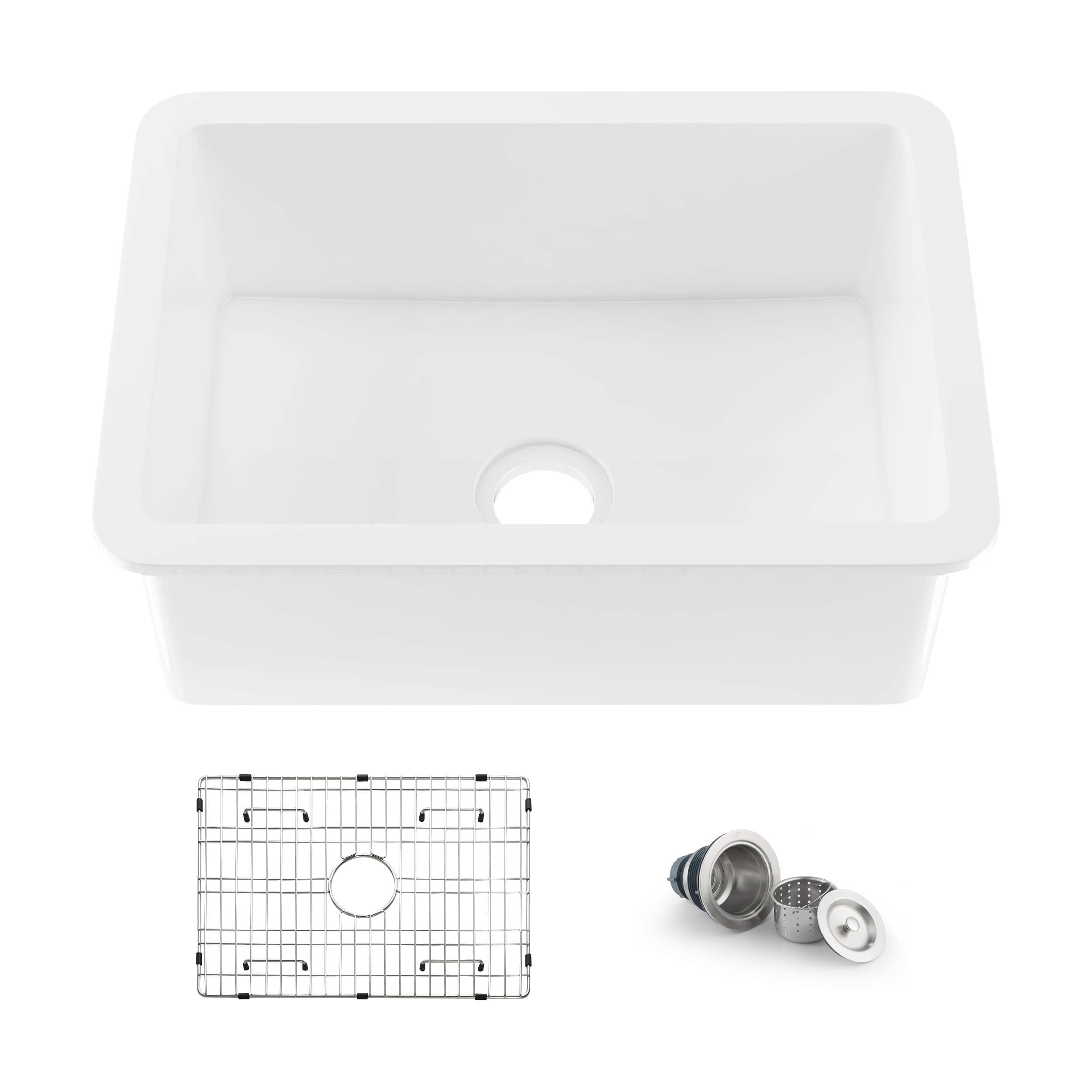 Landis 24" Fireclay Single Bowl Kitchen Undermount Sink - K2-S24