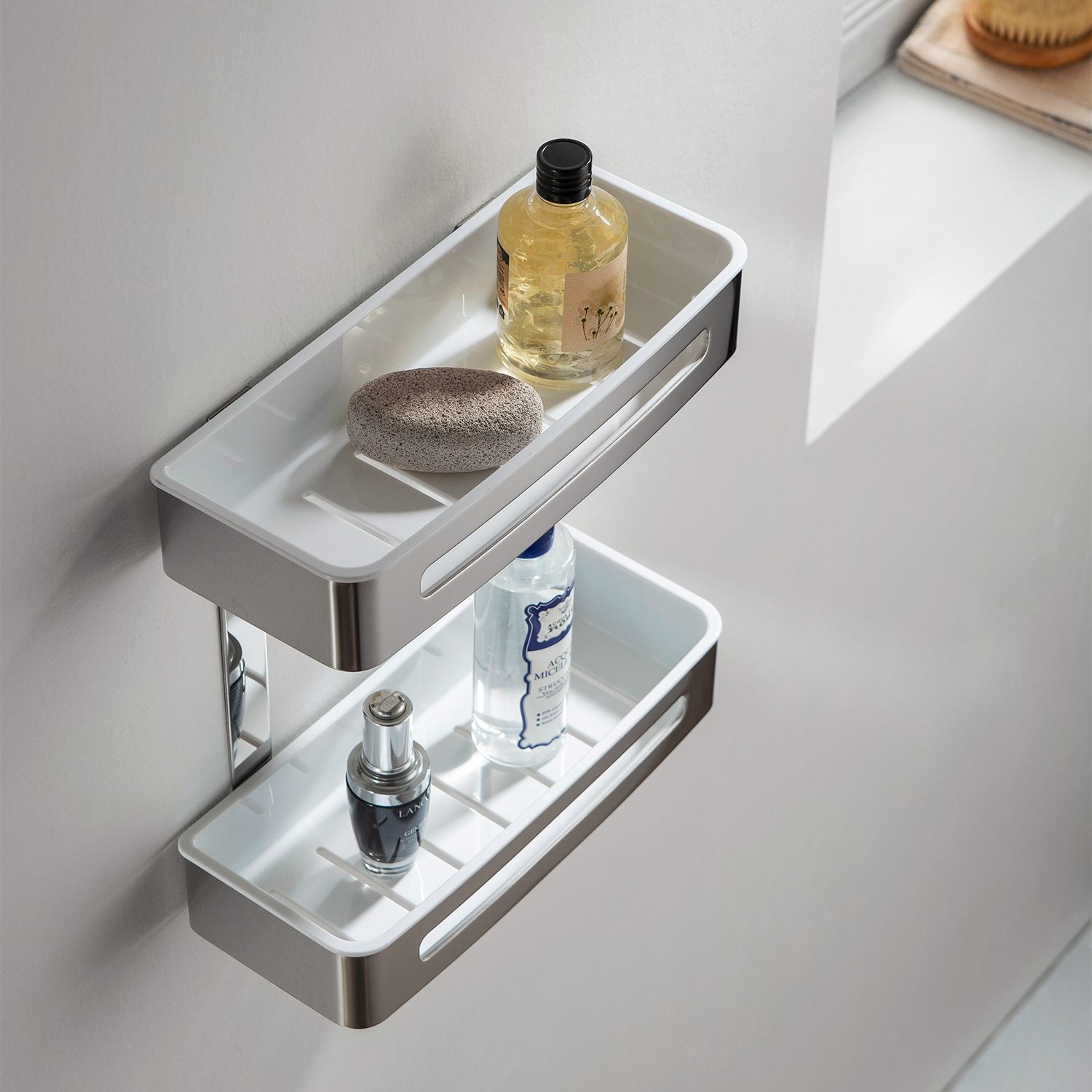 Chrome Bathroom Hardware Accessory Wall Mounted Front Basket KBA1204