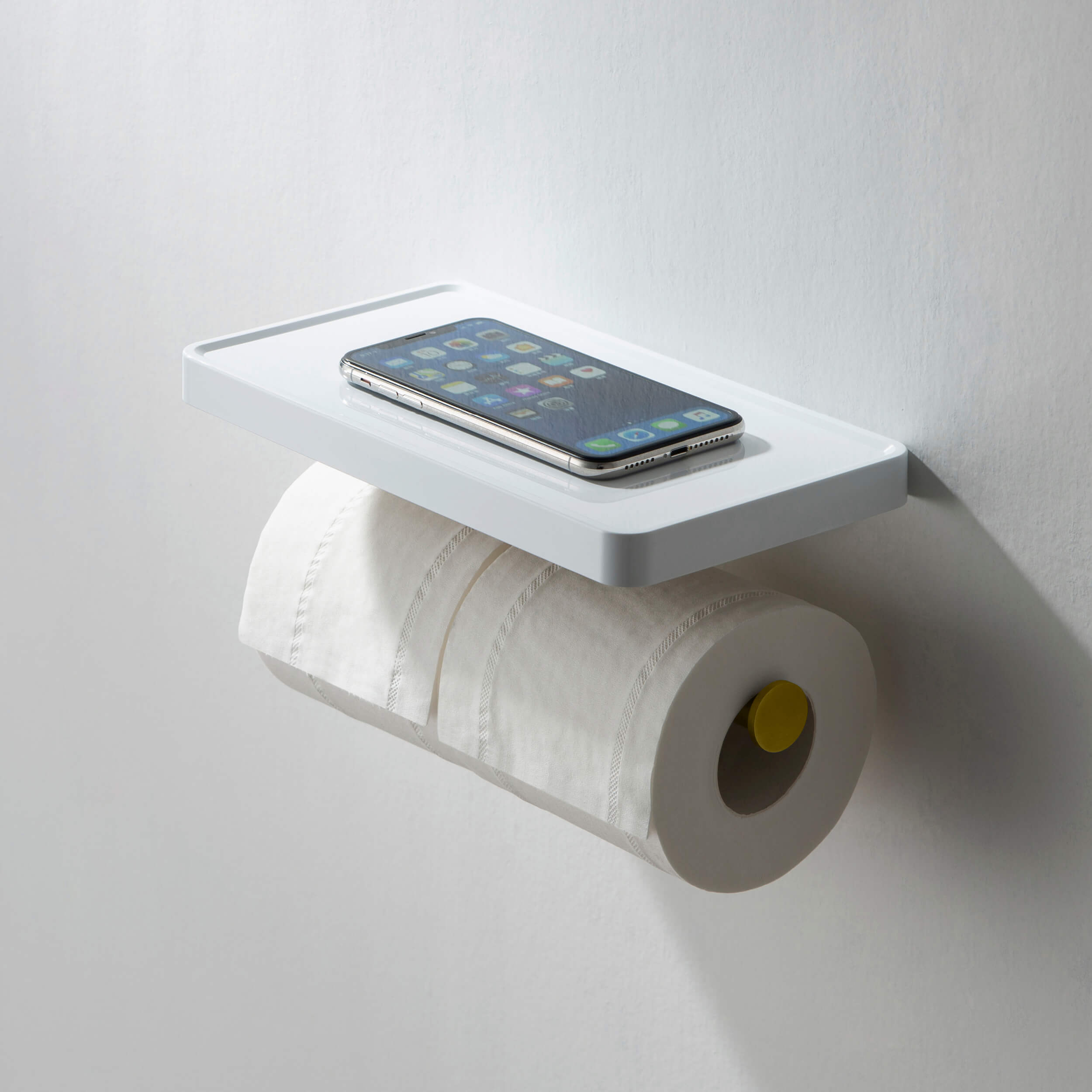Bathroom Hardware Accessory Wall Mounted Tissue Holder with Shelf KBA1208