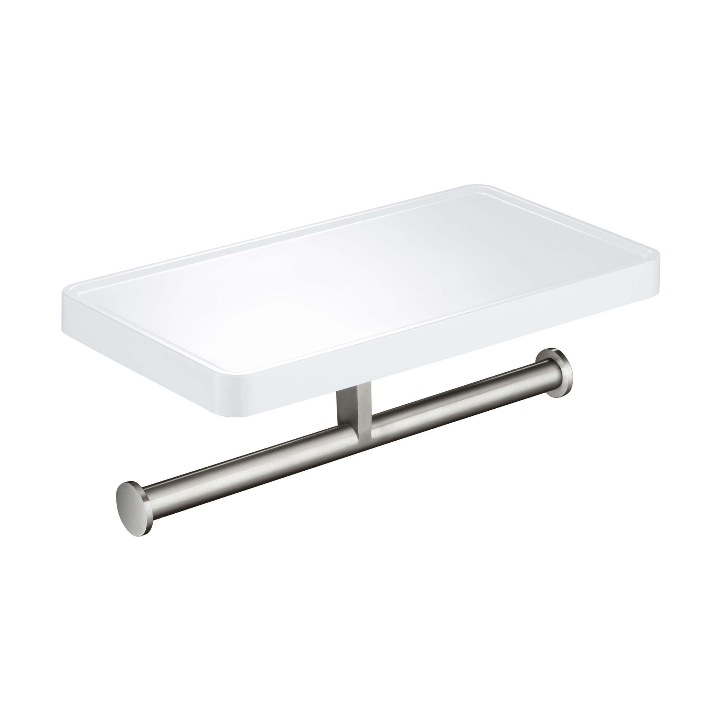 Bathroom Hardware Accessory Wall Mounted Tissue Holder with Shelf KBA1208