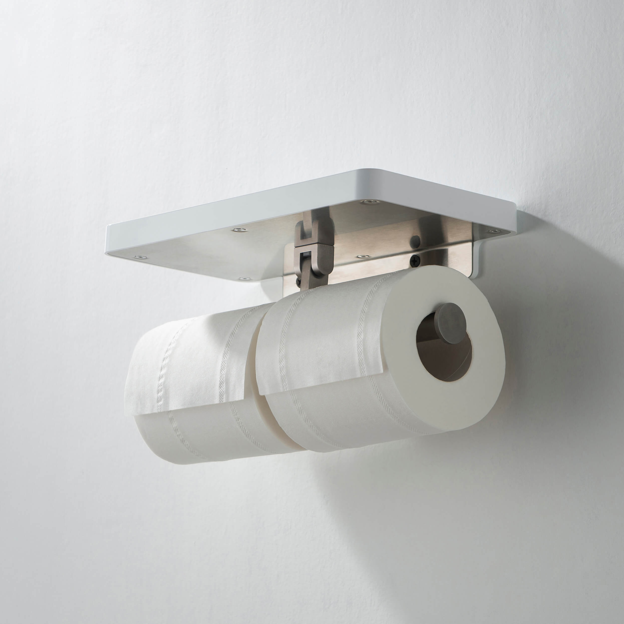 Bathroom Hardware Accessory Wall Mounted Tissue Holder with Shelf KBA1208