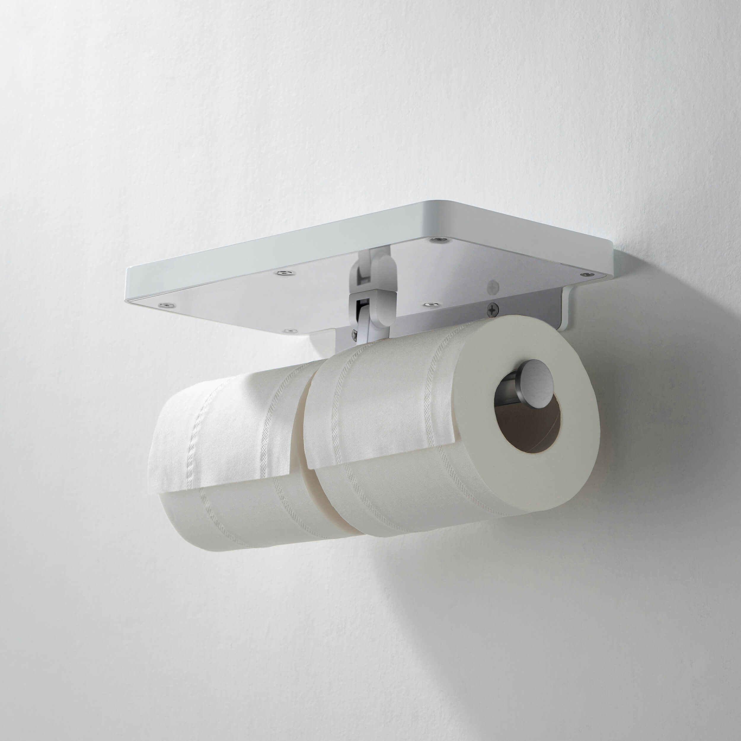 Bathroom Hardware Accessory Wall Mounted Tissue Holder with Shelf KBA1208