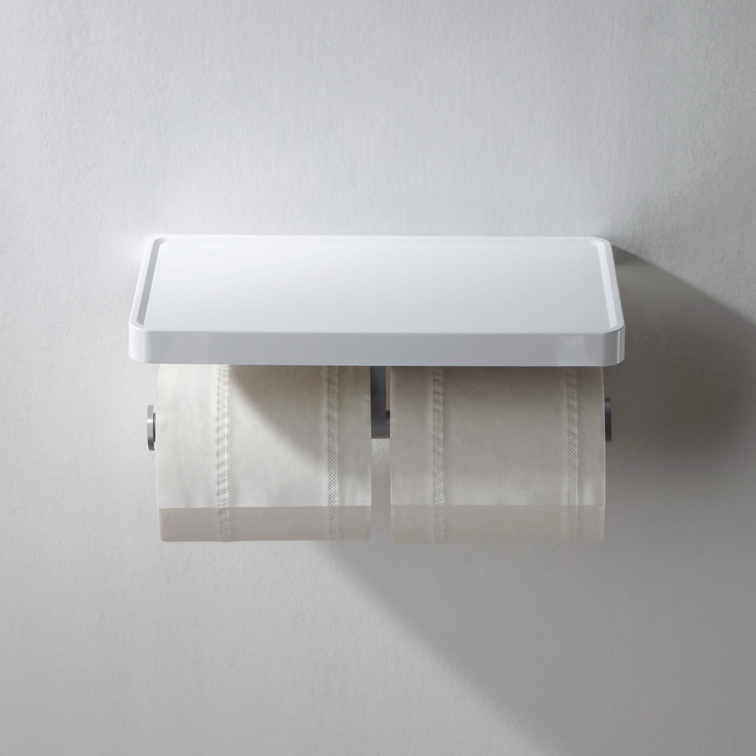 Bathroom Hardware Accessory Wall Mounted Tissue Holder with Shelf KBA1208