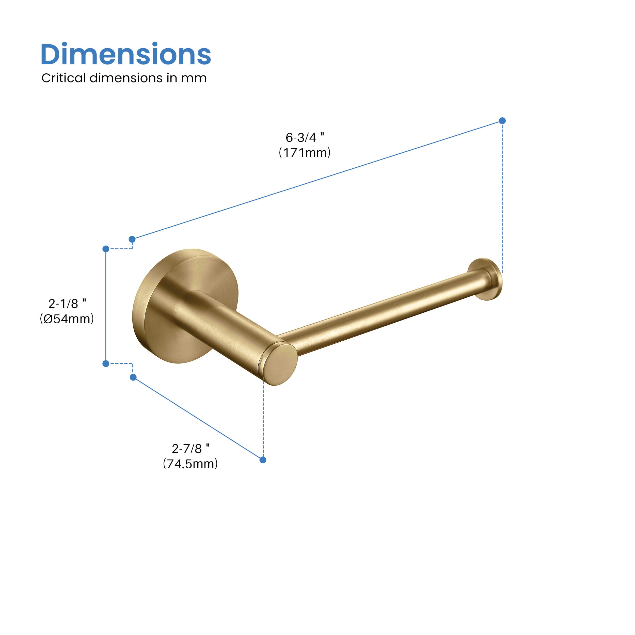 Circular Bathroom Toilet Paper Holder KBA1402