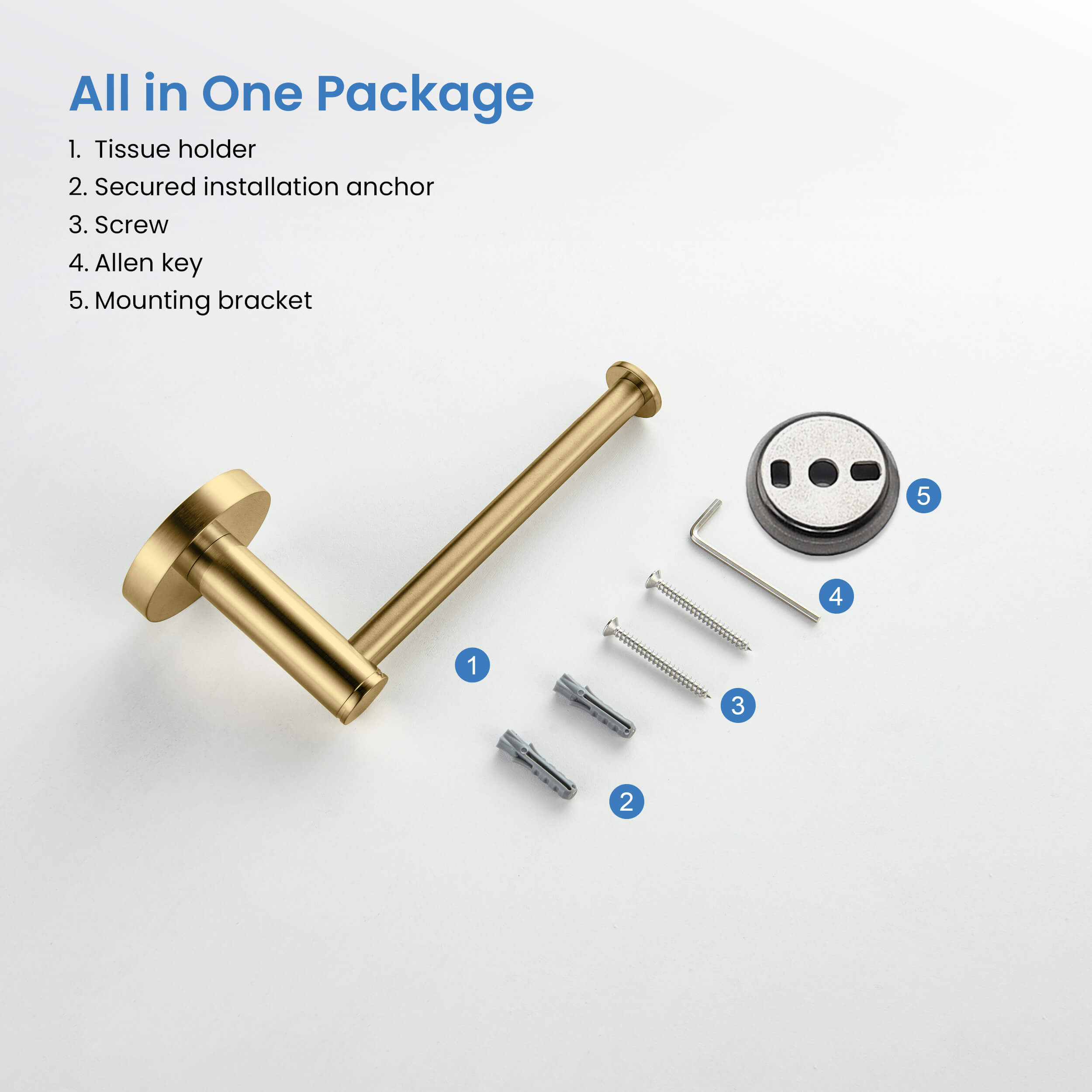 Circular Bathroom Toilet Paper Holder KBA1402