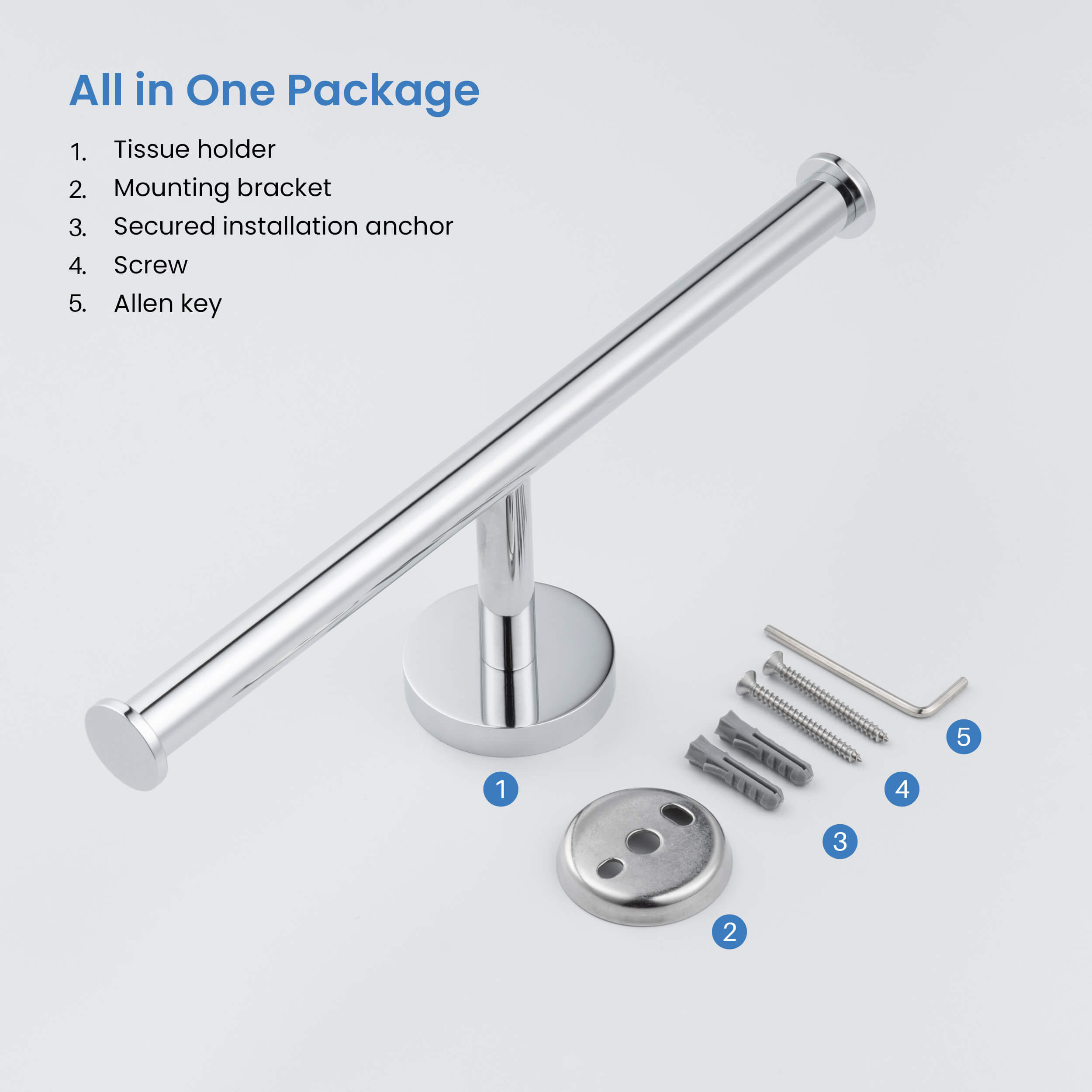Circular Double Toilet Paper Holder KBA1408