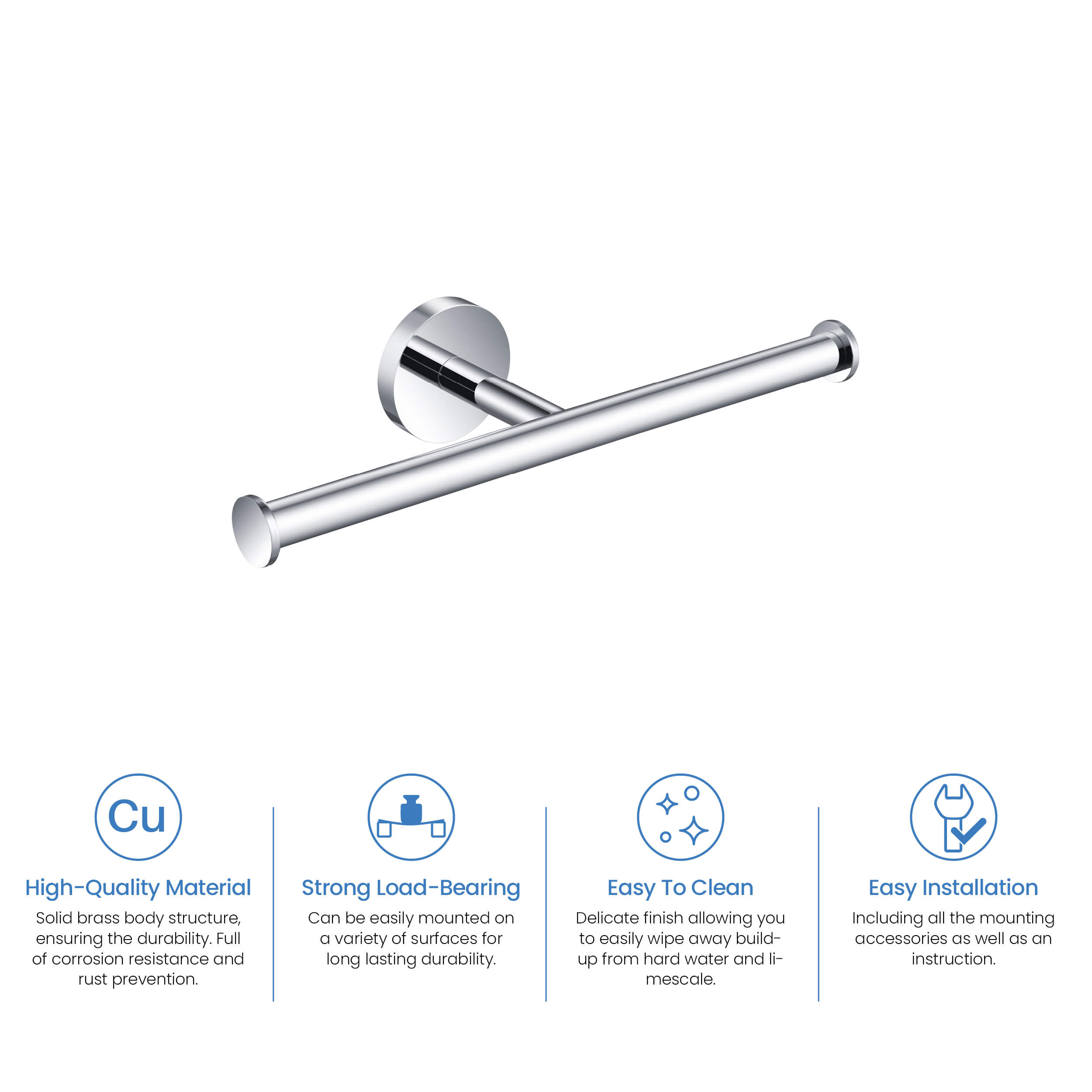 Circular Double Toilet Paper Holder KBA1408