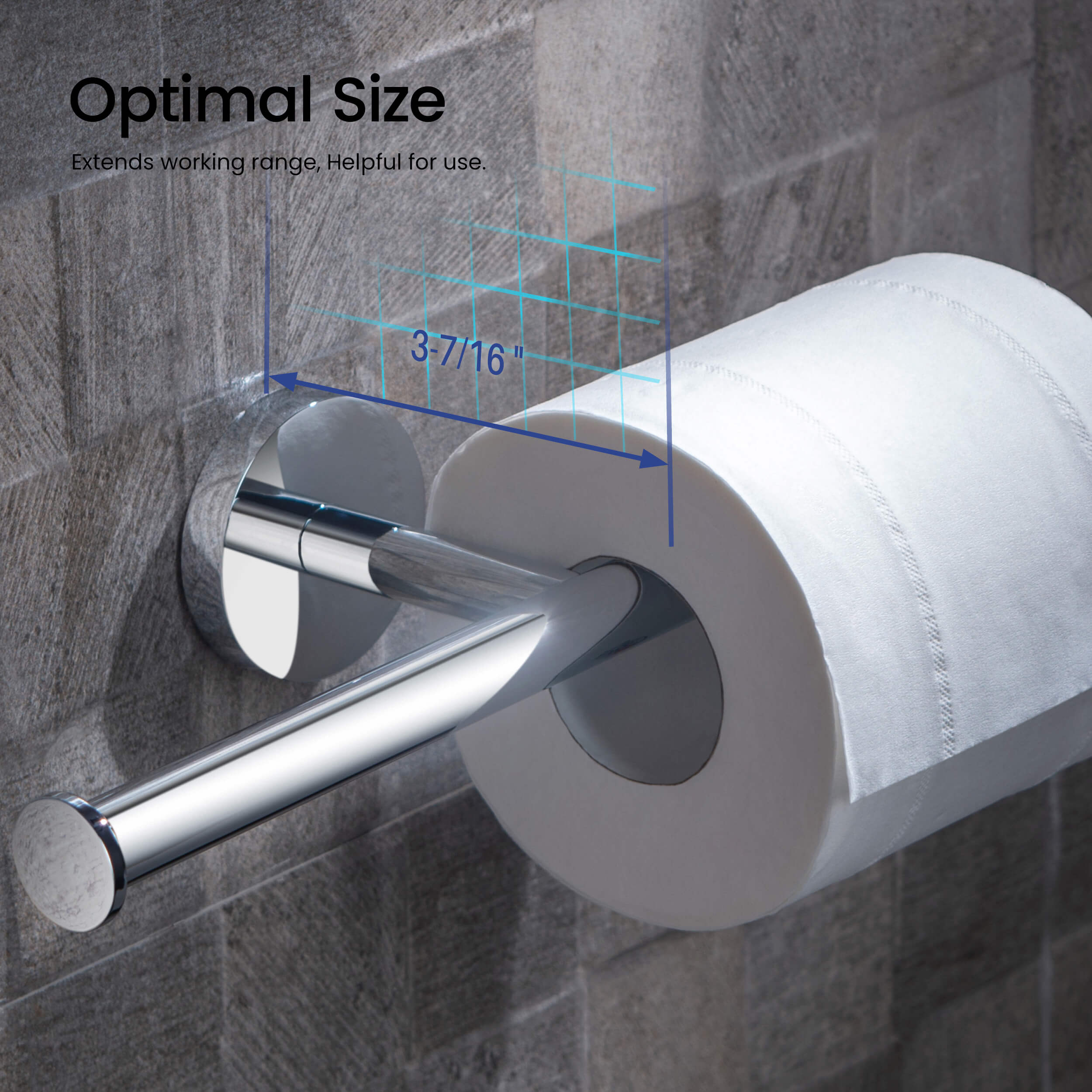Circular Double Toilet Paper Holder KBA1408