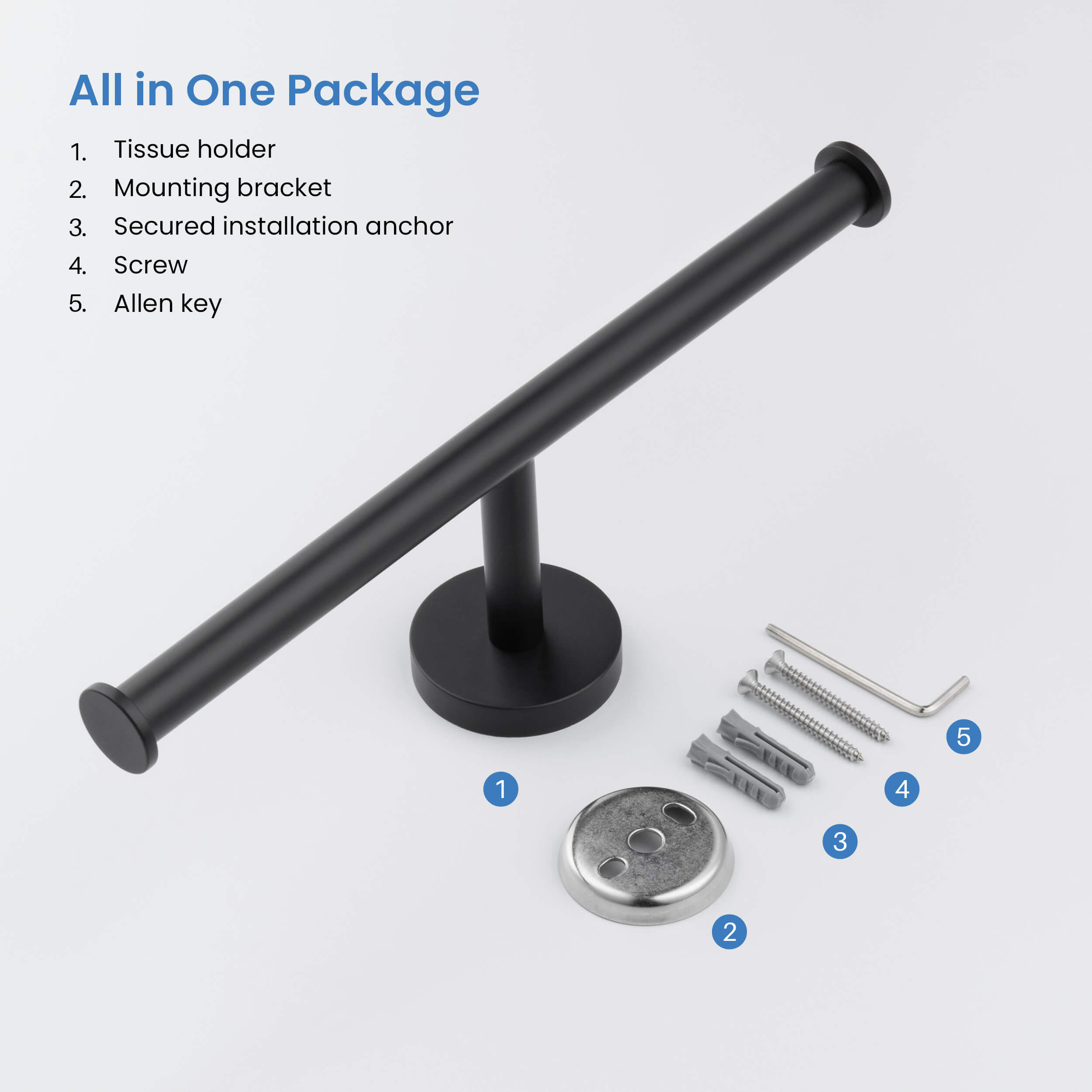 Circular Double Toilet Paper Holder KBA1408
