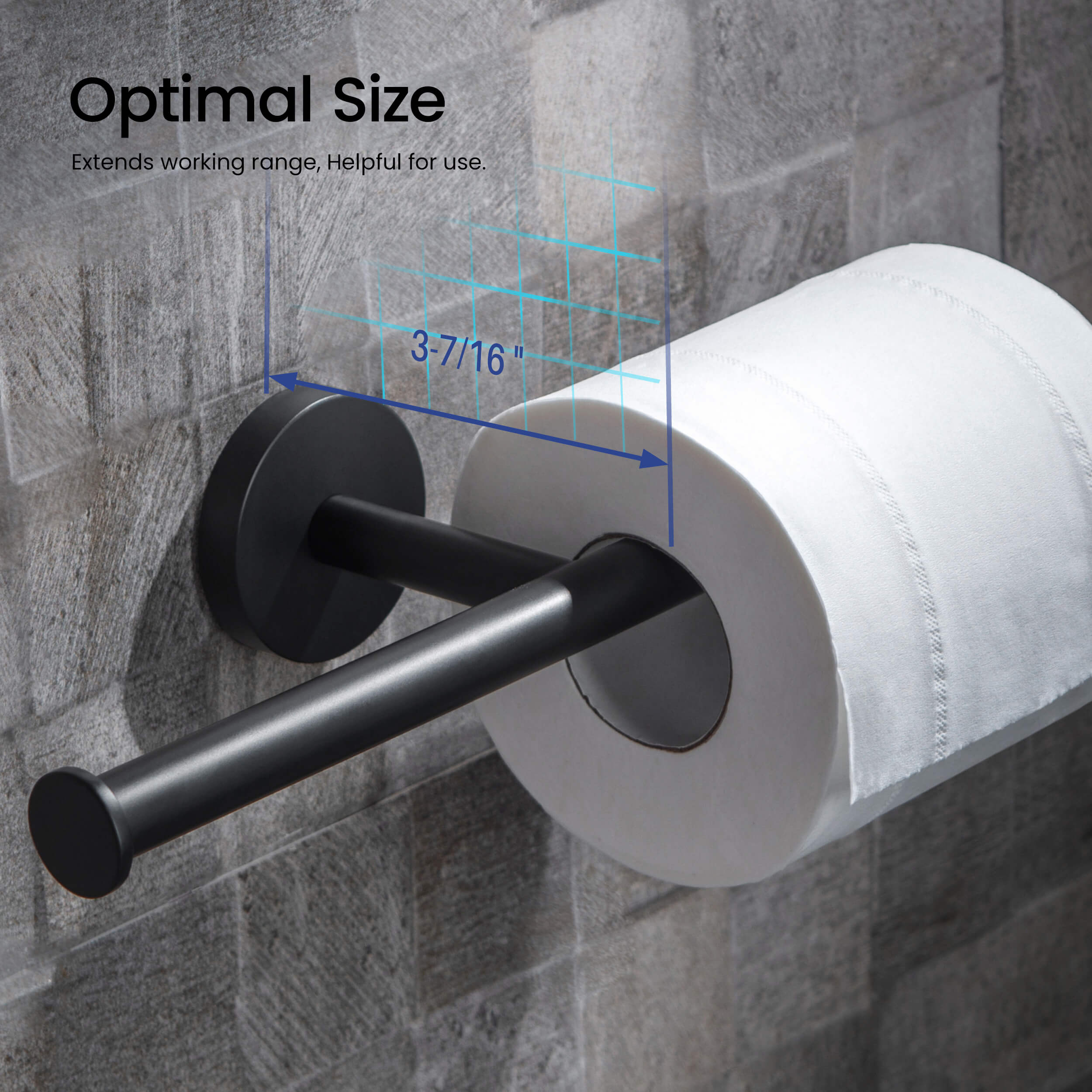 Circular Double Toilet Paper Holder KBA1408
