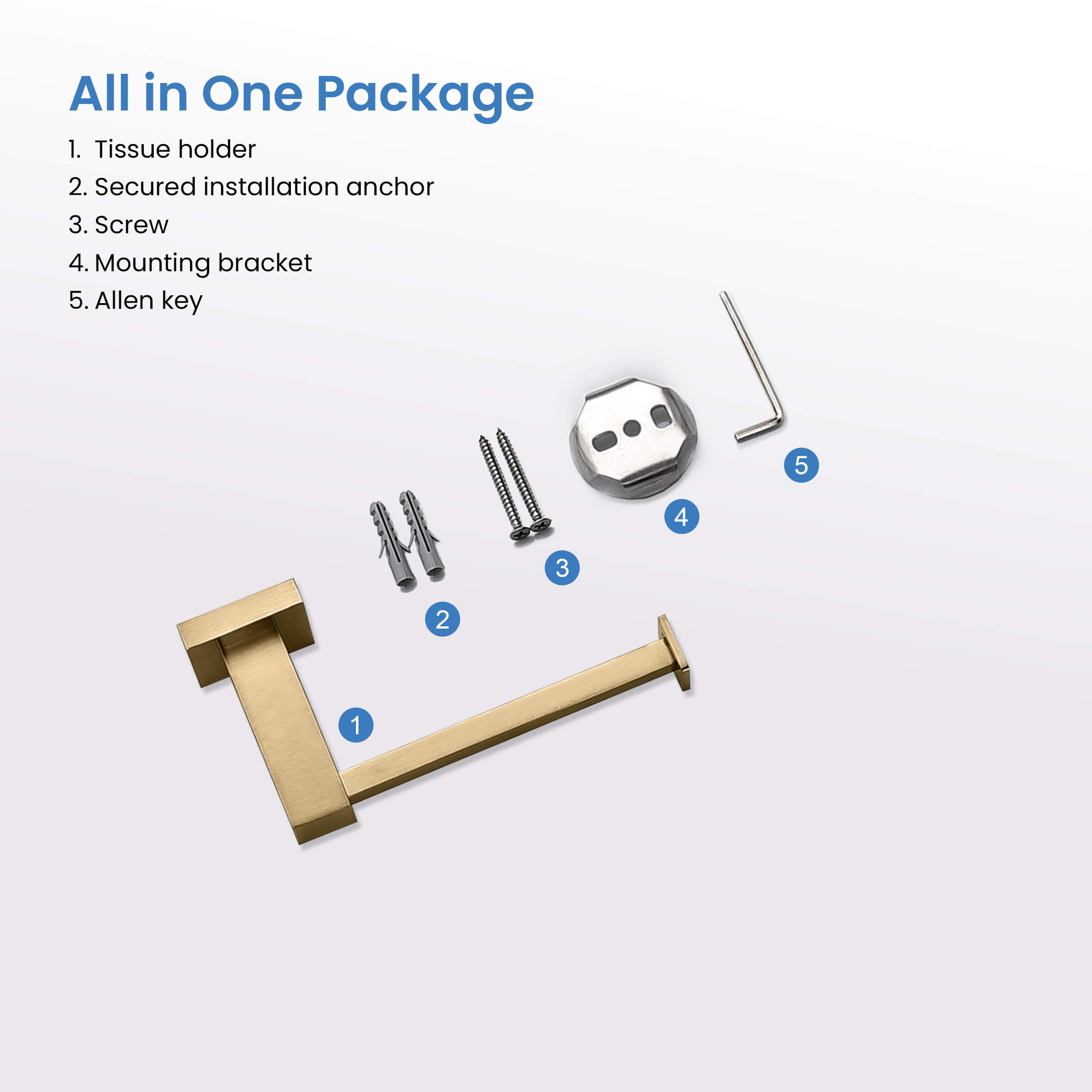 Cube Bathroom Toilet Paper Holder KBA1502