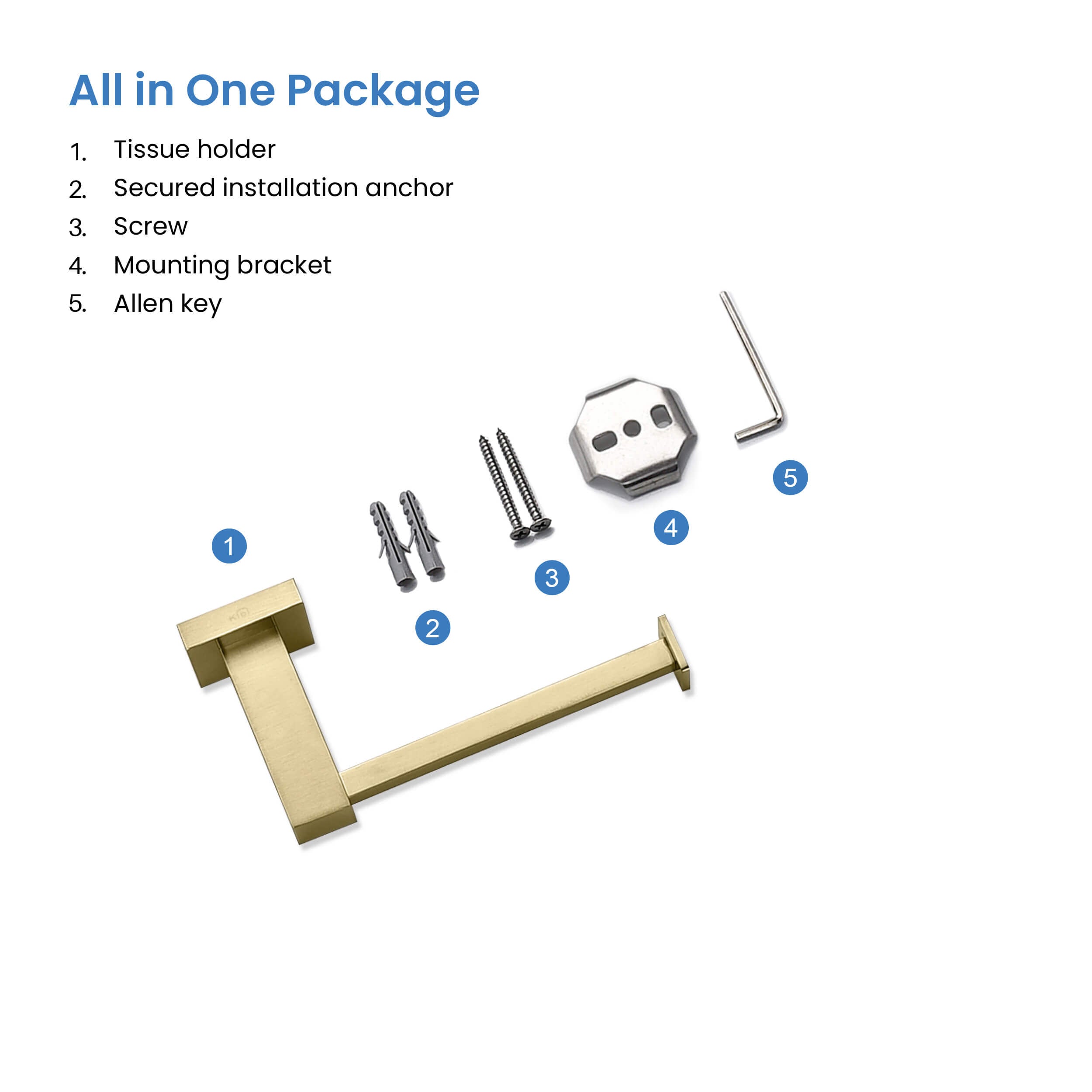 Cube Bathroom Toilet Paper Holder KBA1502