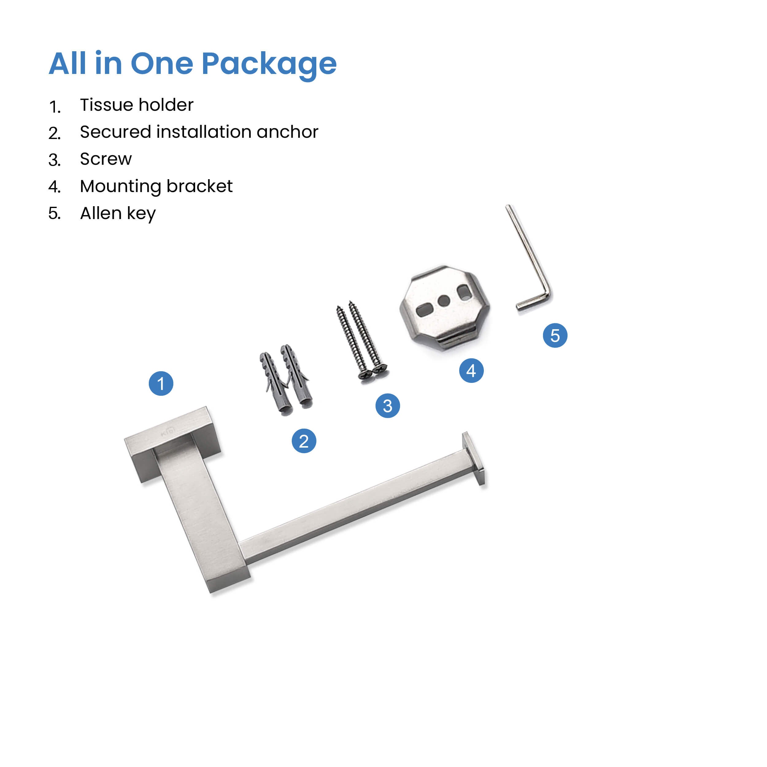Cube Bathroom Toilet Paper Holder KBA1502