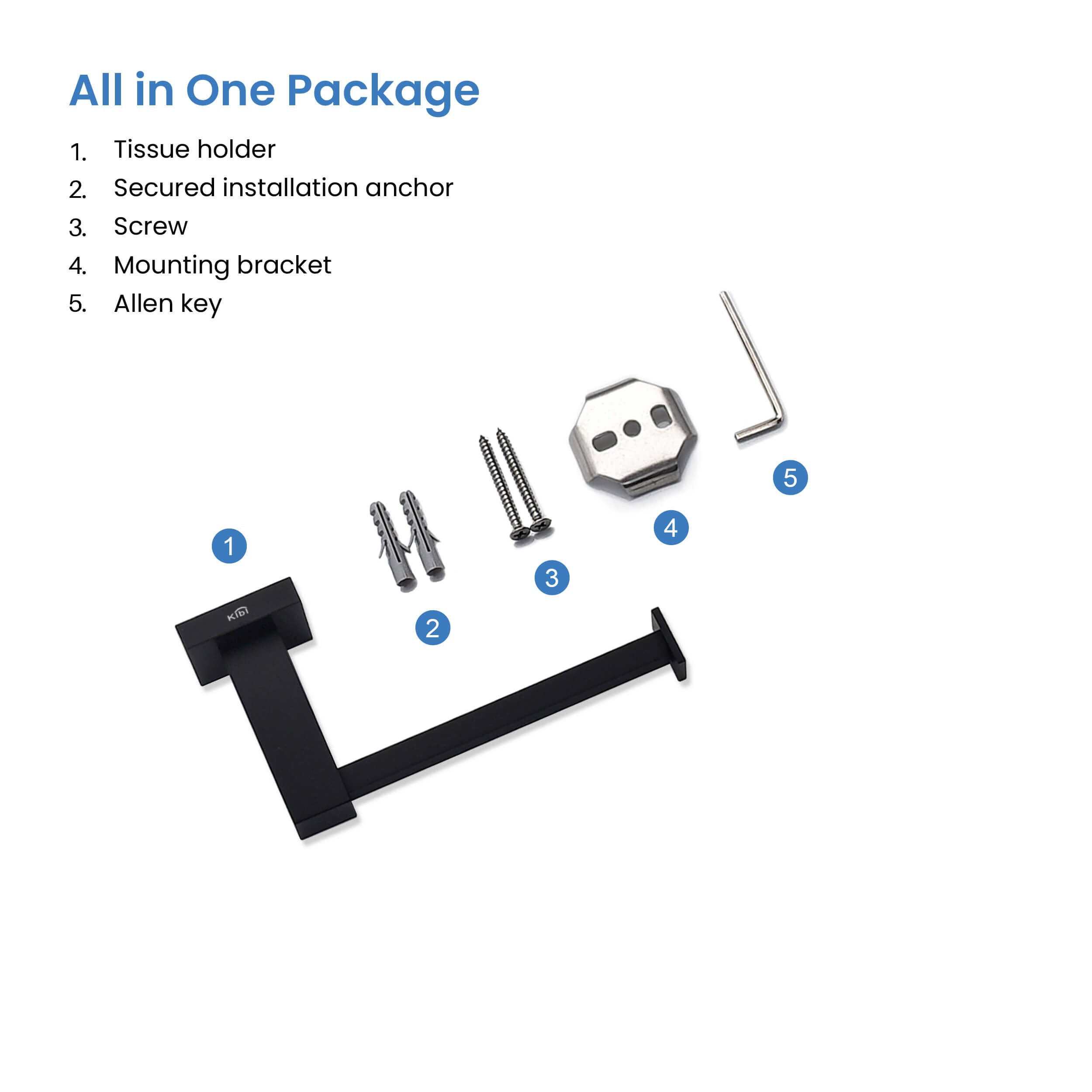 Cube Bathroom Toilet Paper Holder KBA1502