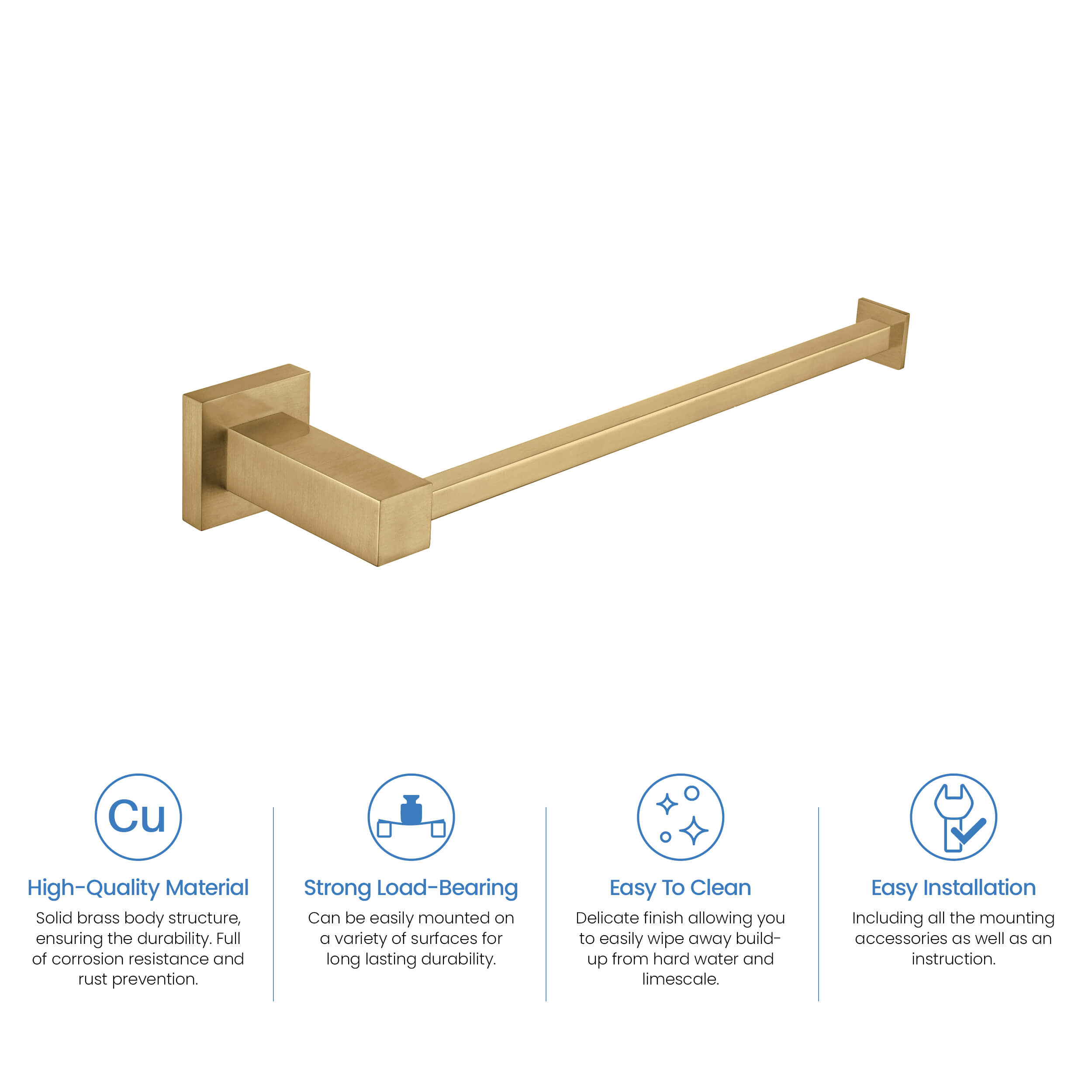Cube 10 inch Bathroom Towel Holder KBA1503