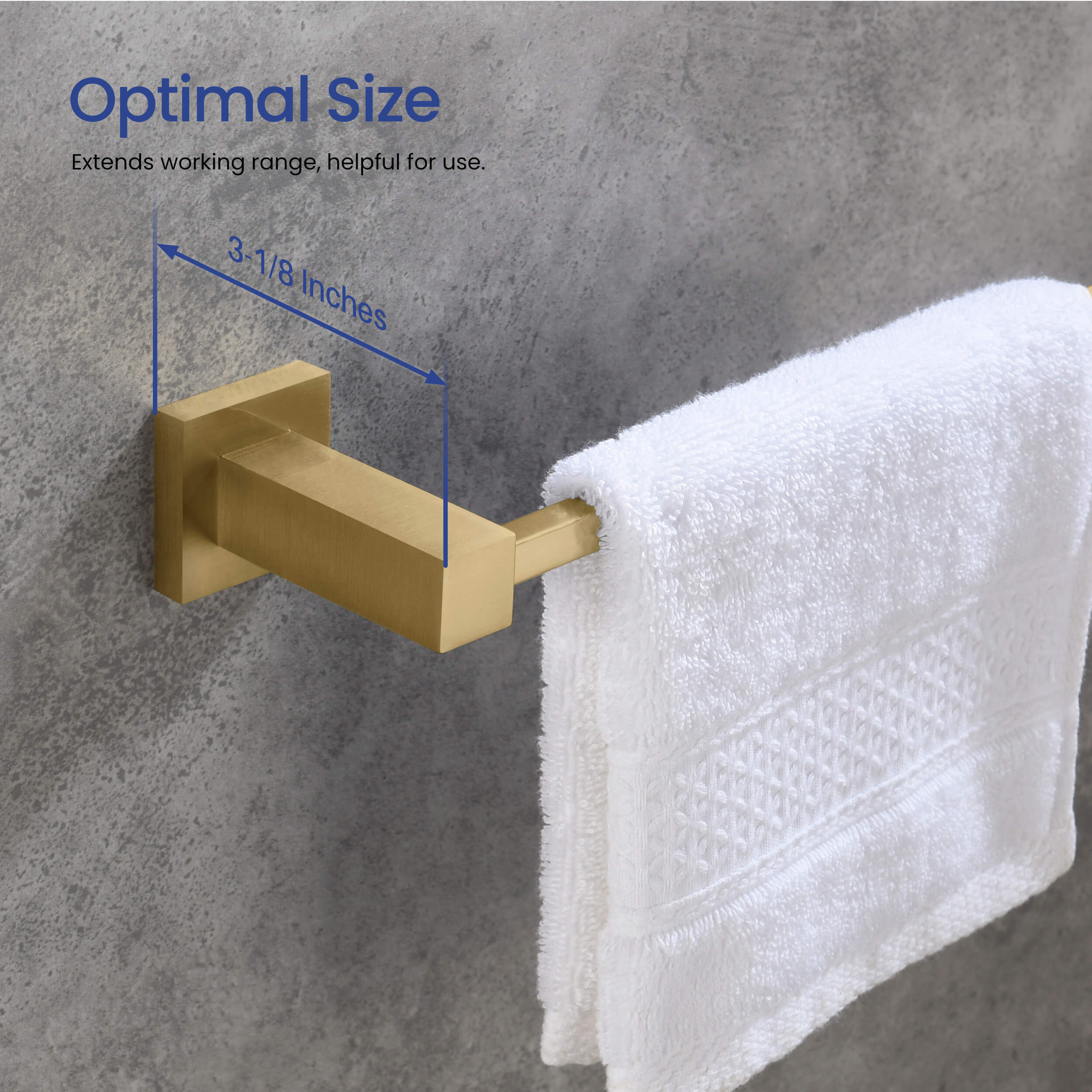 Cube 10 inch Bathroom Towel Holder KBA1503