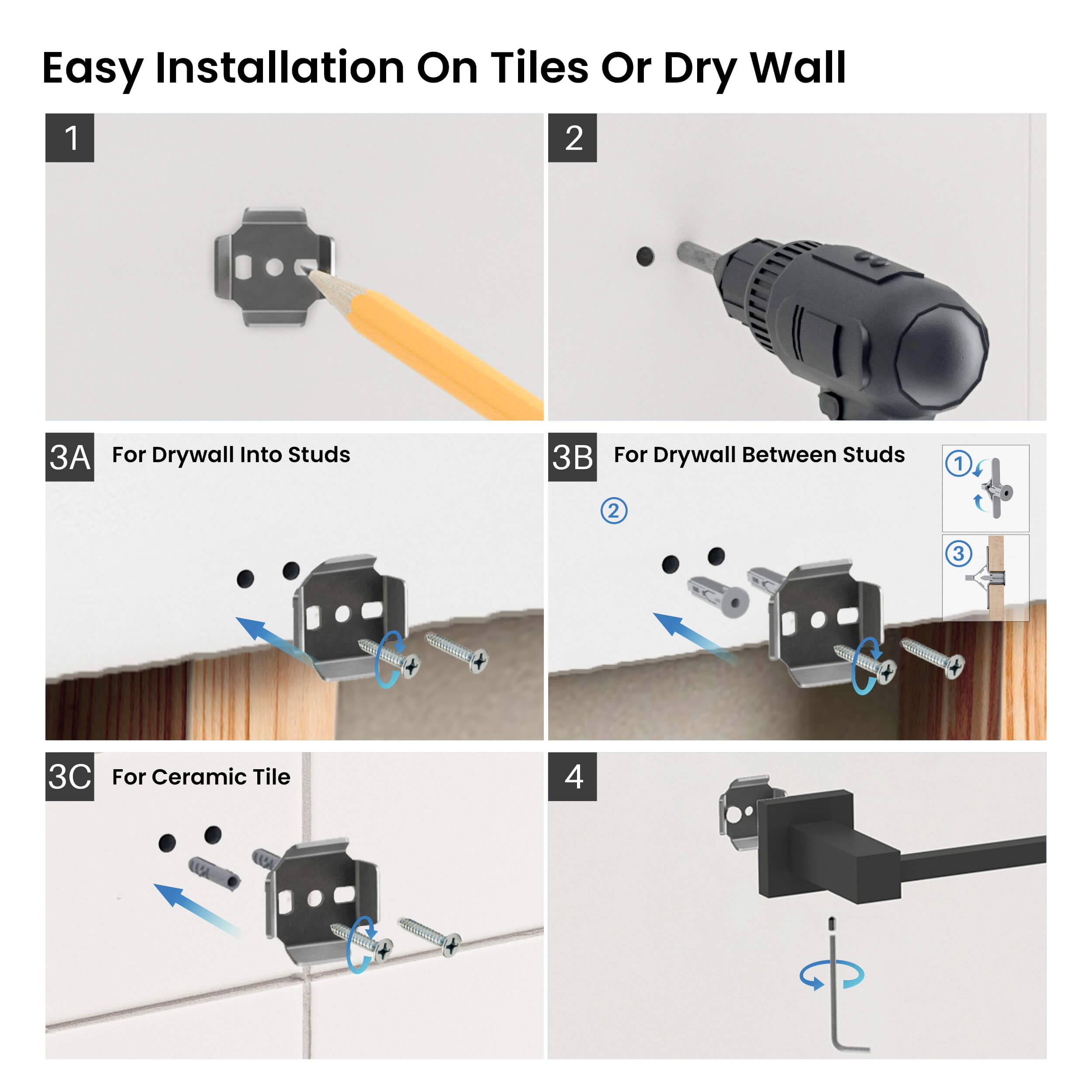 Cube 10 inch Bathroom Towel Holder KBA1503