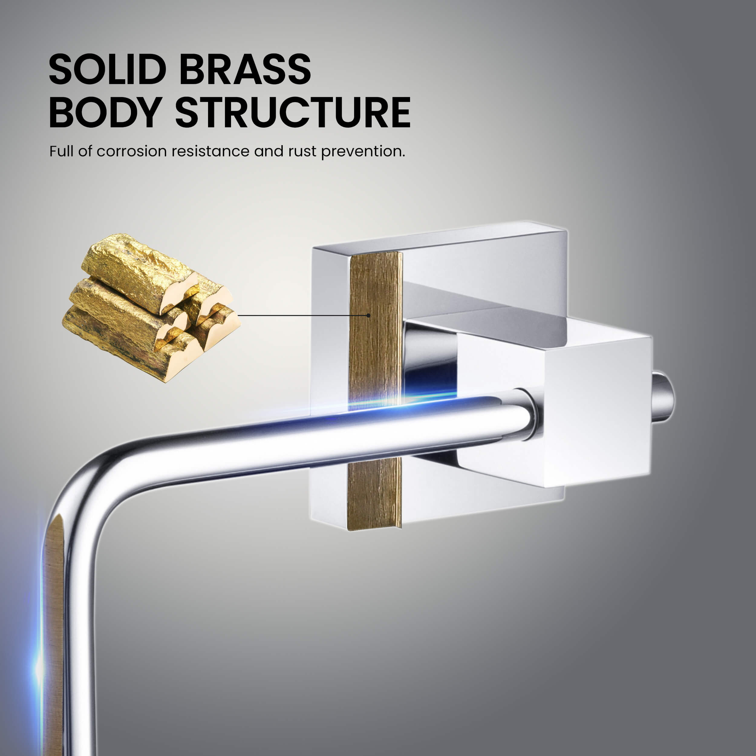 Cube Bathroom Towel Ring  KBA1506